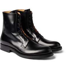 Raf Simons Leather Lace-Up Boots