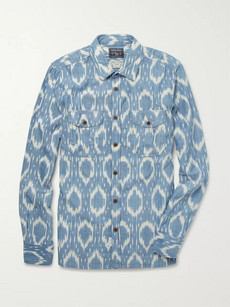 Woolrich Ikat-Print Cotton Shirt