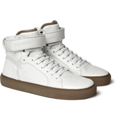 Yves Saint Laurent Leather High Top Sneakers