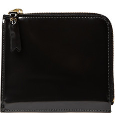 Comme des Garçons Small Glossy Leather Zip Wallet