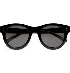 Linda Farrow Luxe Round Framed Acetate Sunglasses