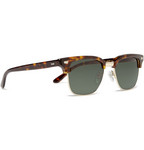 Cutler and Gross Tortoiseshell Half Frame Acetate Sunglasses
