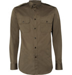 Ralph Lauren Black Label Cotton Blend Military Shirt