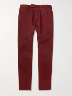 Carven Brushed Cotton-Blend Trousers