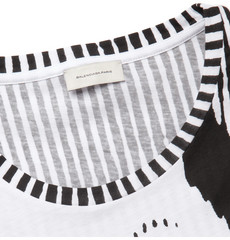 Balenciaga Printed Cotton-Jersey T-Shirt