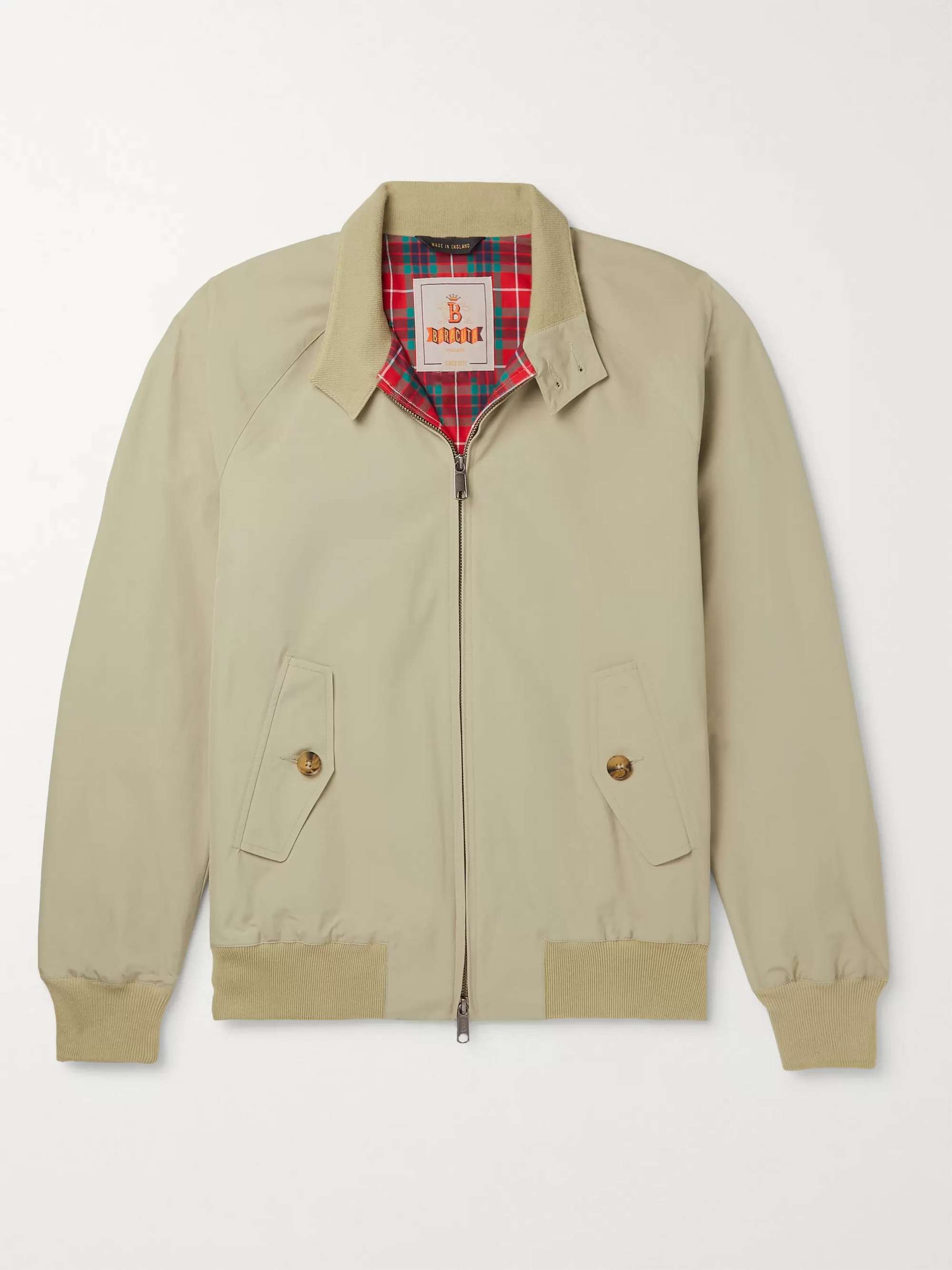 overholdelse Uforudsete omstændigheder Og BARACUTA G9 Cotton-Blend Harrington Jacket for Men | MR PORTER