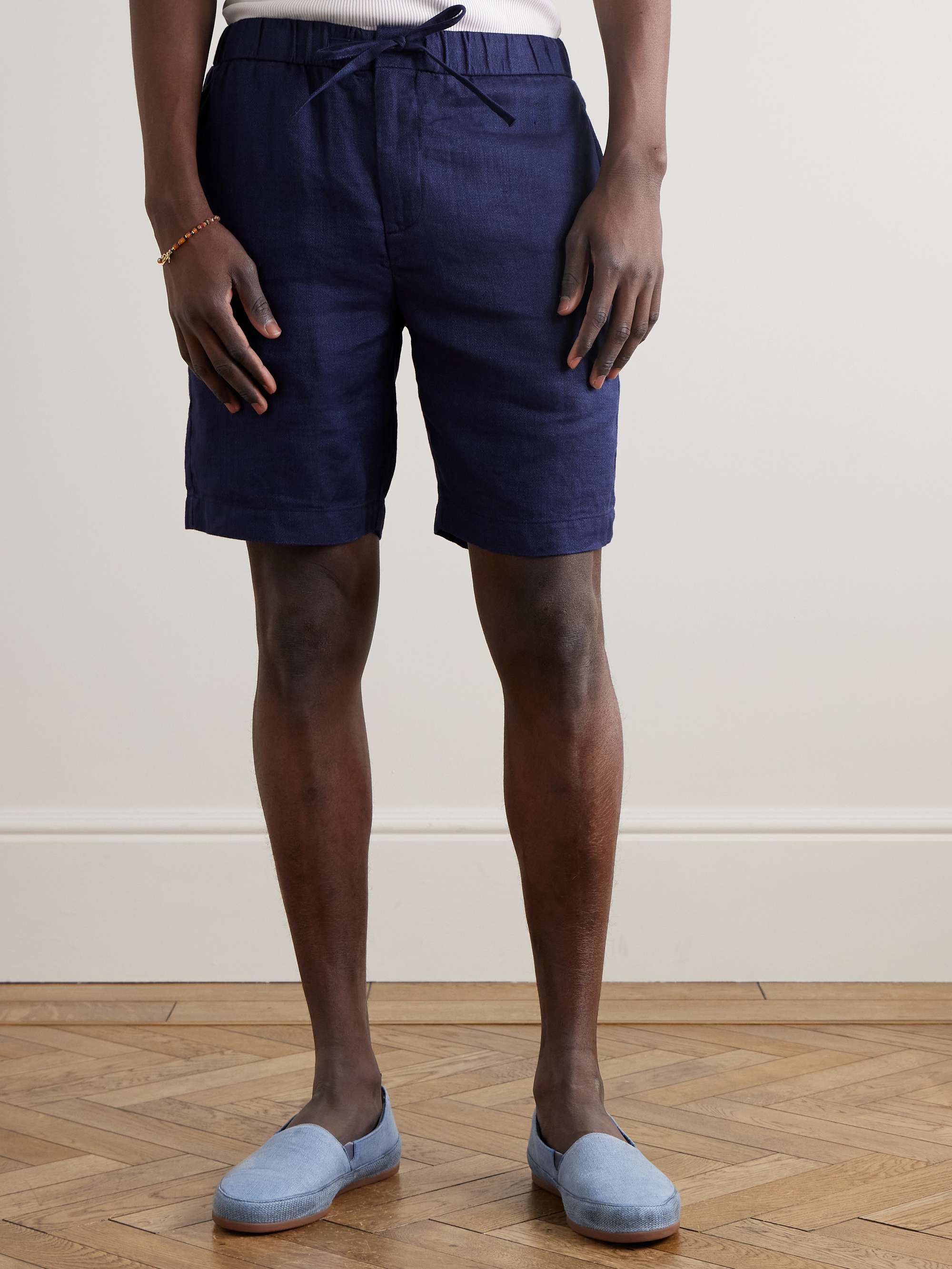 FRESCOBOL CARIOCA Felipe Slim-Fit Linen and Cotton-Blend Drawstring Shorts