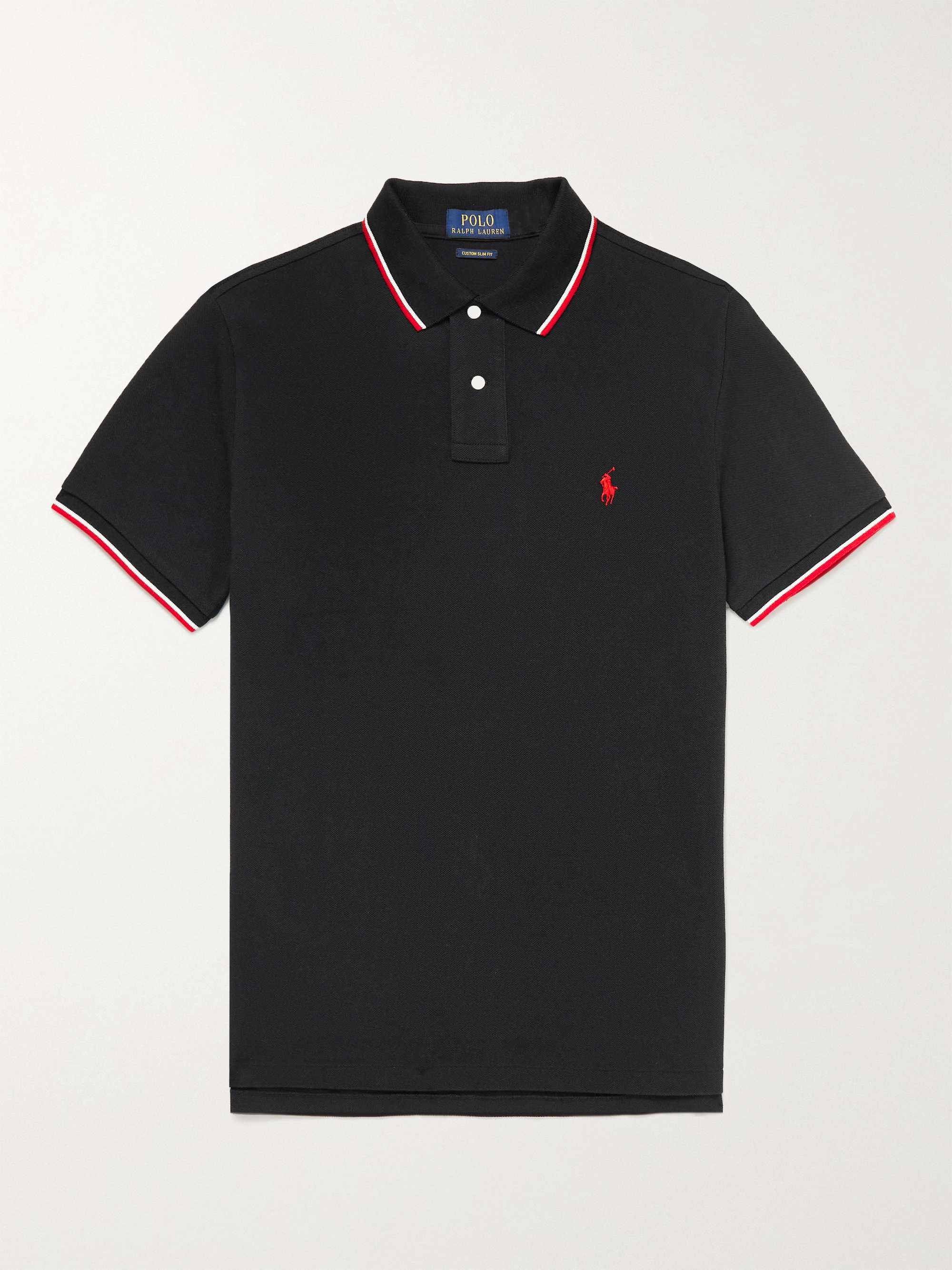 A bordo Anzai fuego POLO RALPH LAUREN Slim-Fit Contrast-Tipped Cotton-Piqué Polo Shirt | MR  PORTER