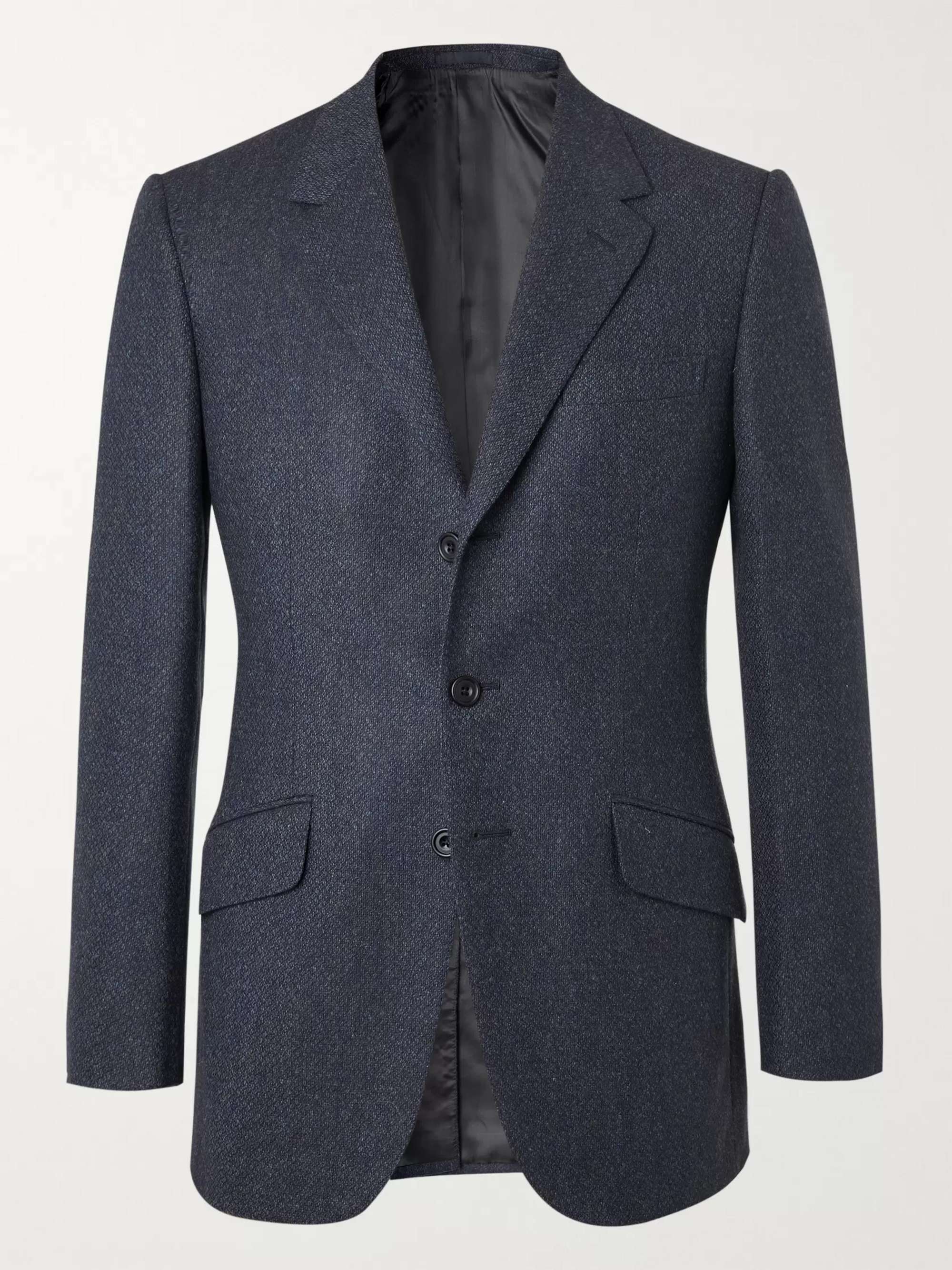 Conrad Slim-Fit Mélange Wool Suit Jacket