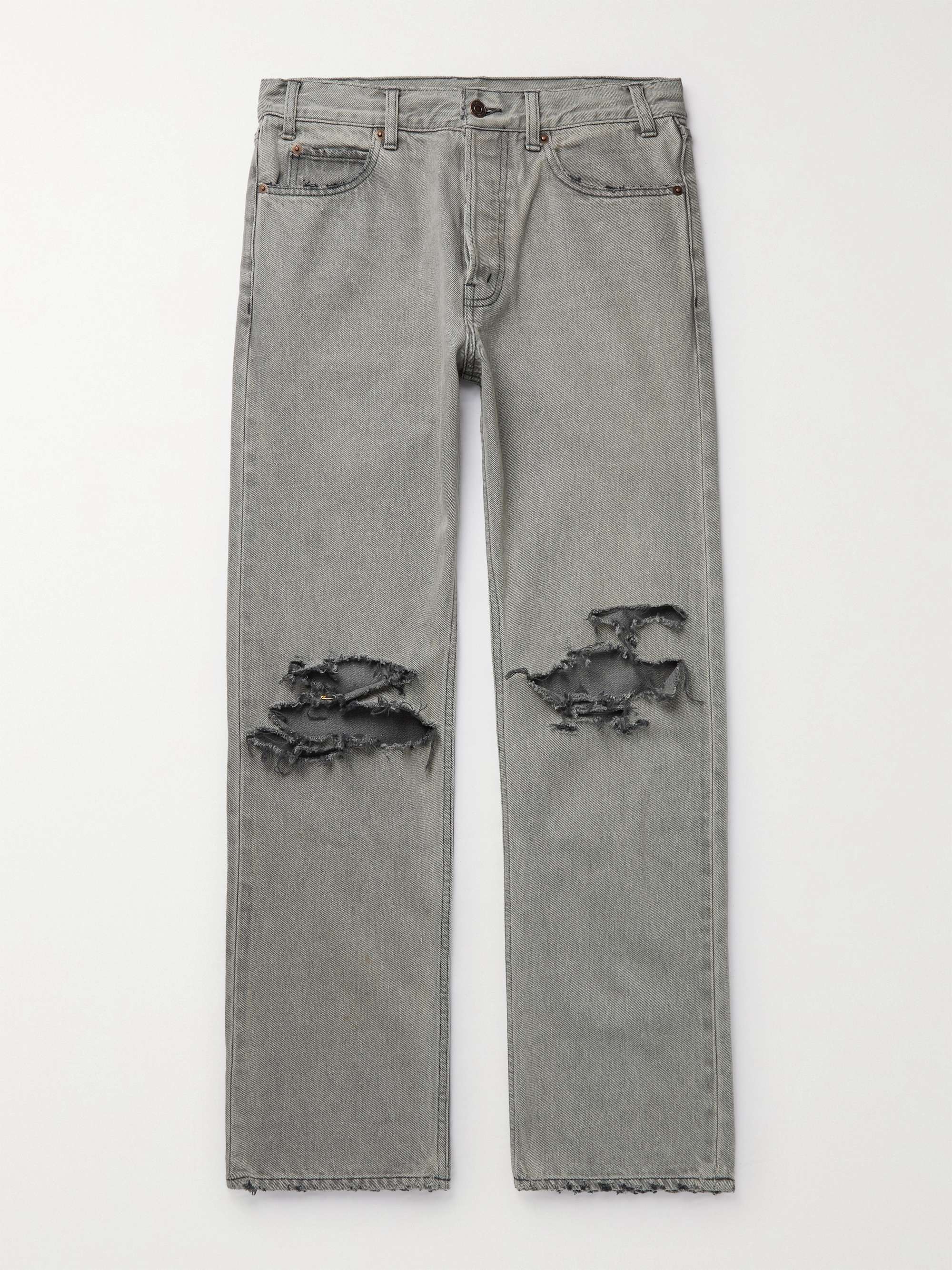 CELINE Kurt Distressed Bleached Jeans 29