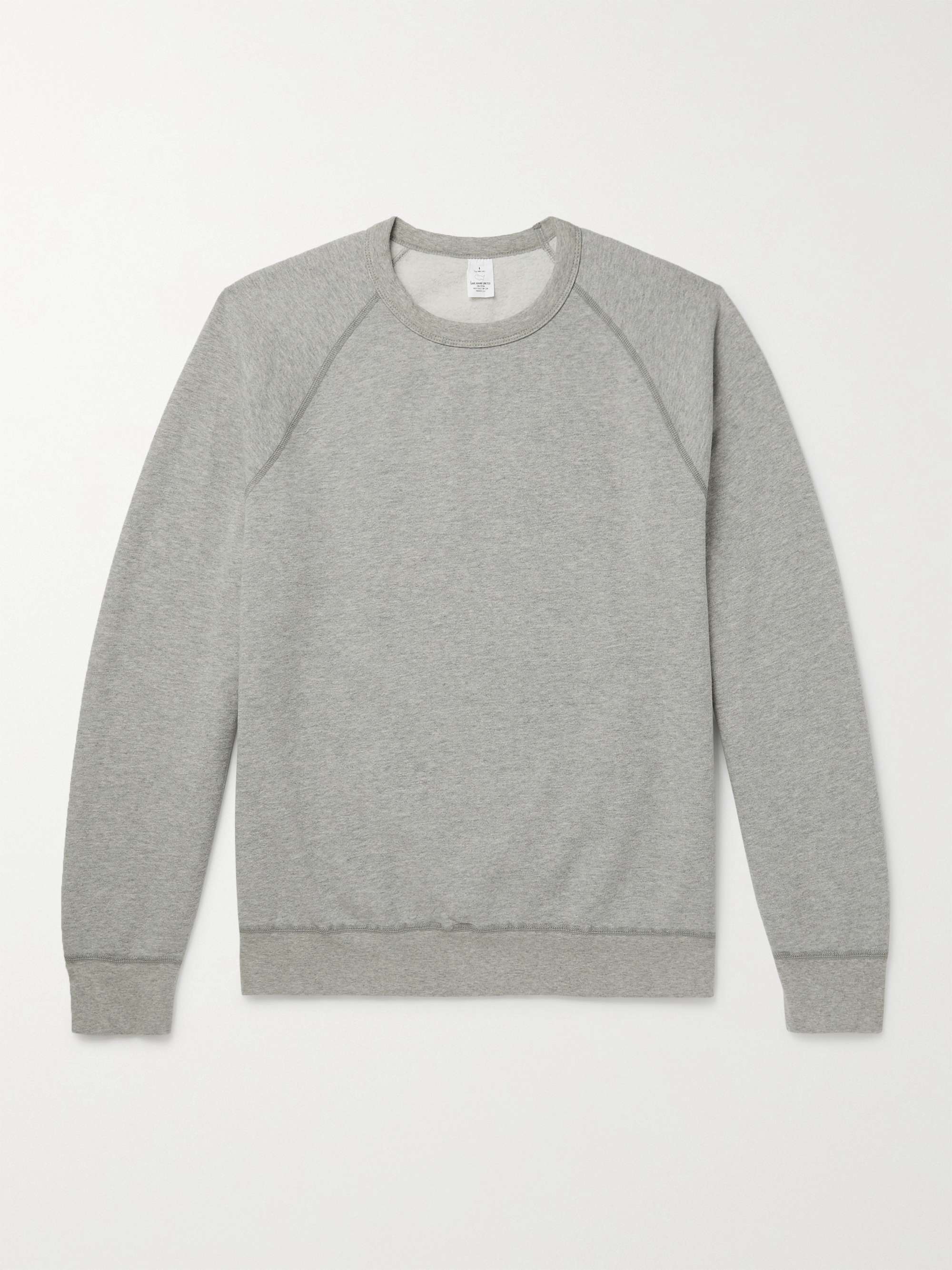 Heather Fleece-Back Supima Cotton-Jersey Sweatshirt