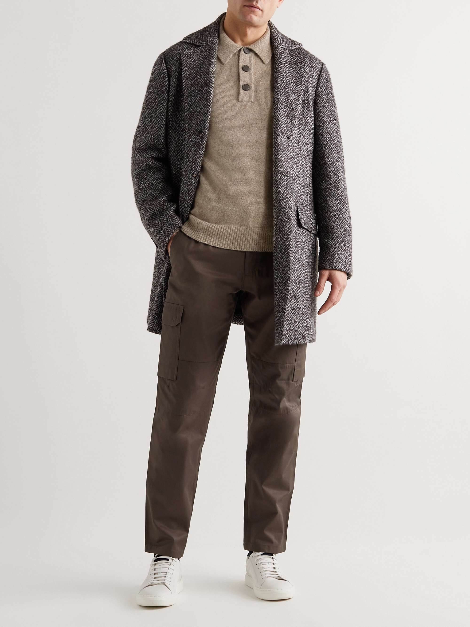 BRIONI Slim-Fit Cashmere and Silk-Blend Polo Shirt