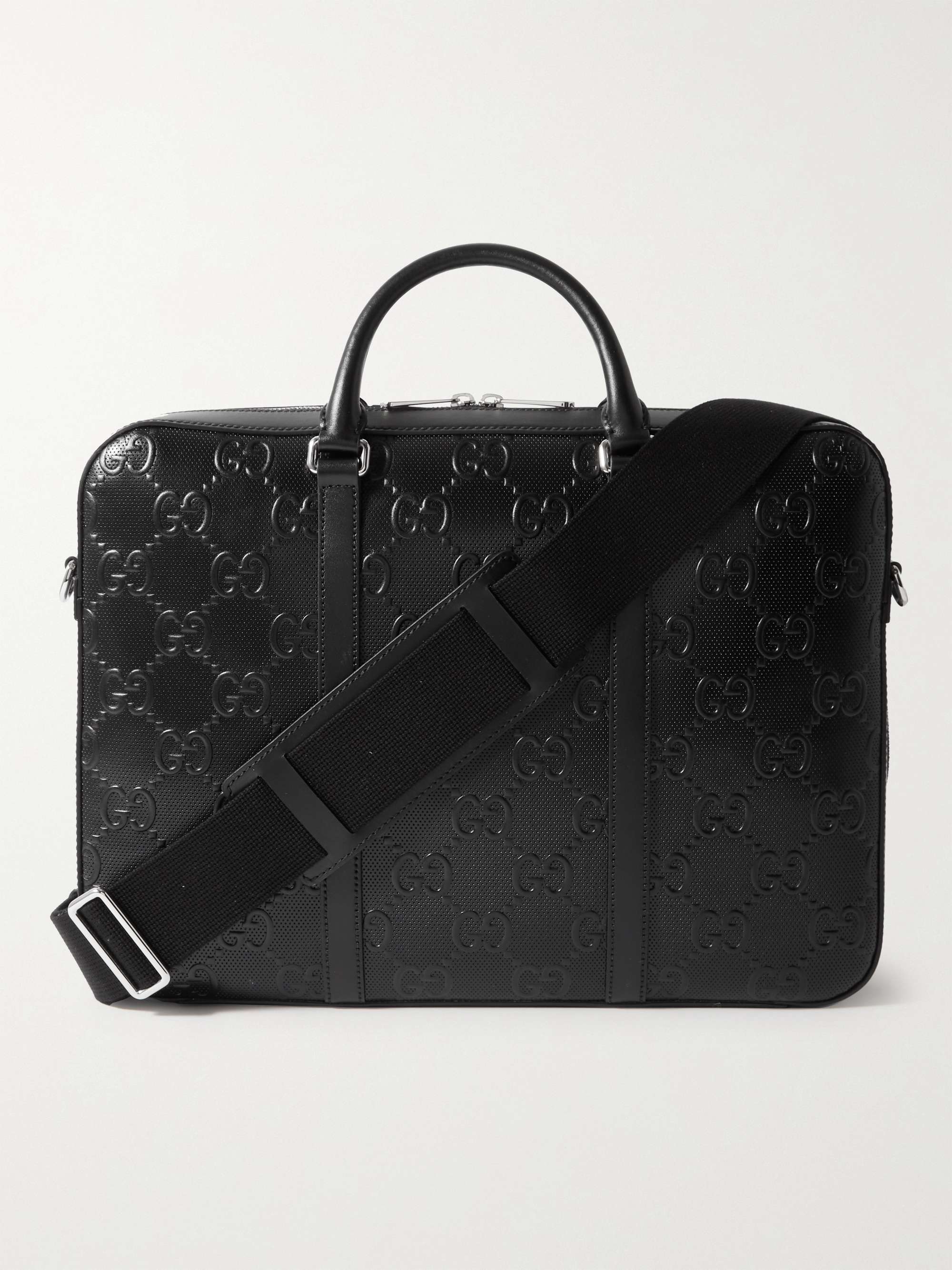 Gucci black leather briefcase Clearance