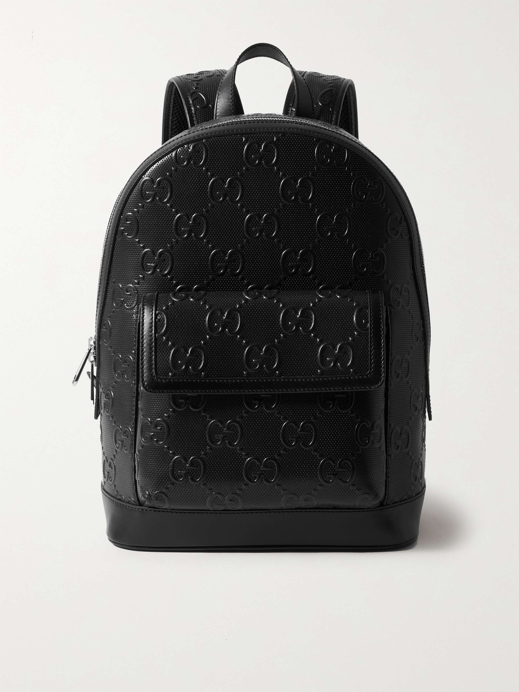 gucci leather backpack