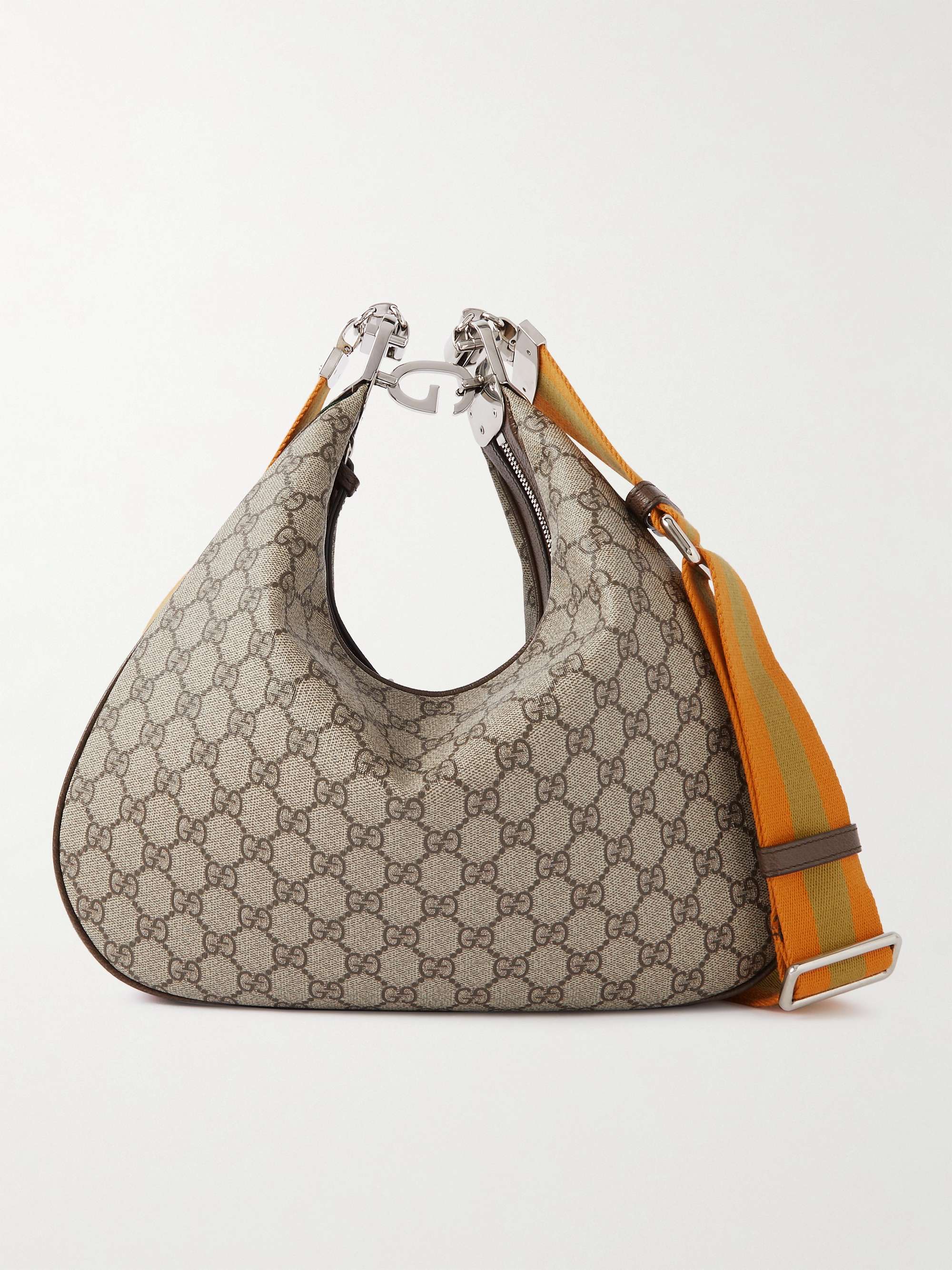 Gucci Attache Large Coated-Canvas Shoulder Bag