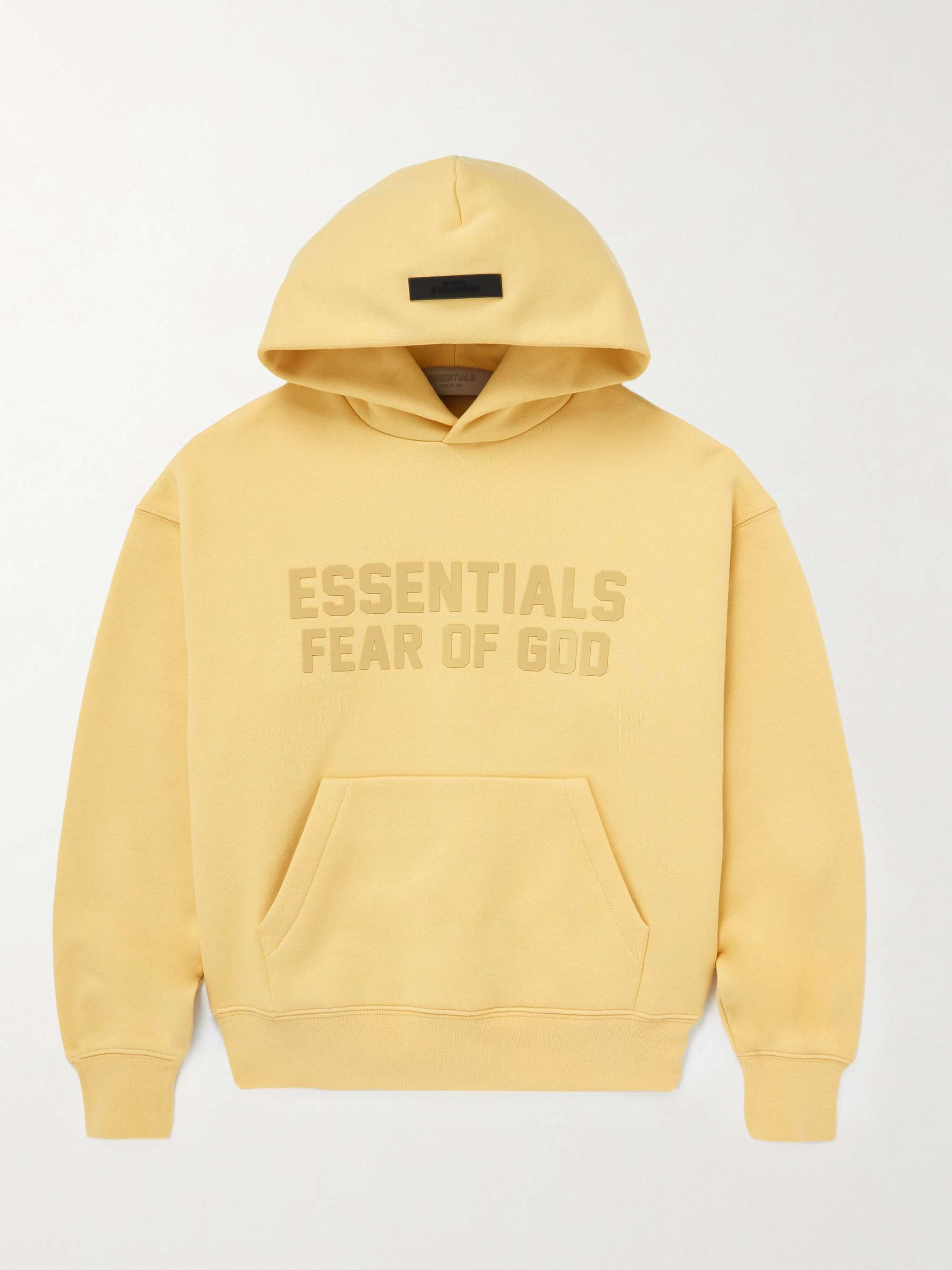 FEAR OF GOD ESSENTIALS KIDS コットン混ジャージー フーディー ロゴ ...