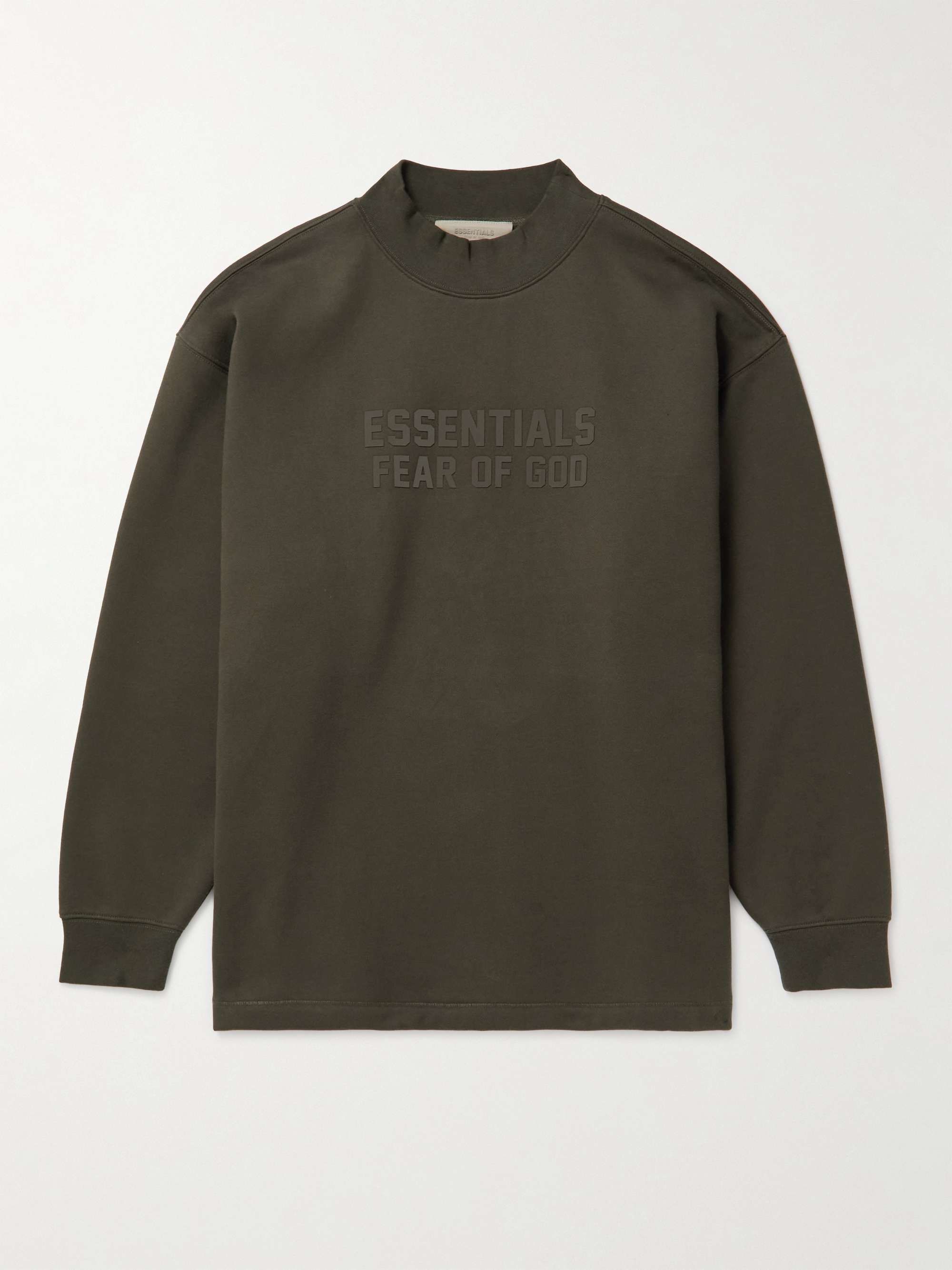 FEAR OF GOD ESSENTIALS Logo-Appliquéd Cotton-Blend Jersey Mock