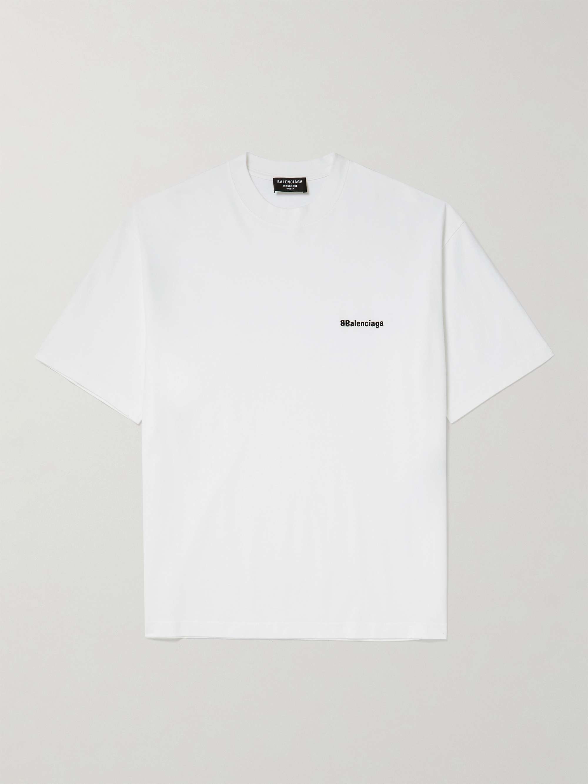 Oversized Logo-Embroidered Cotton-Jersey T-Shirt