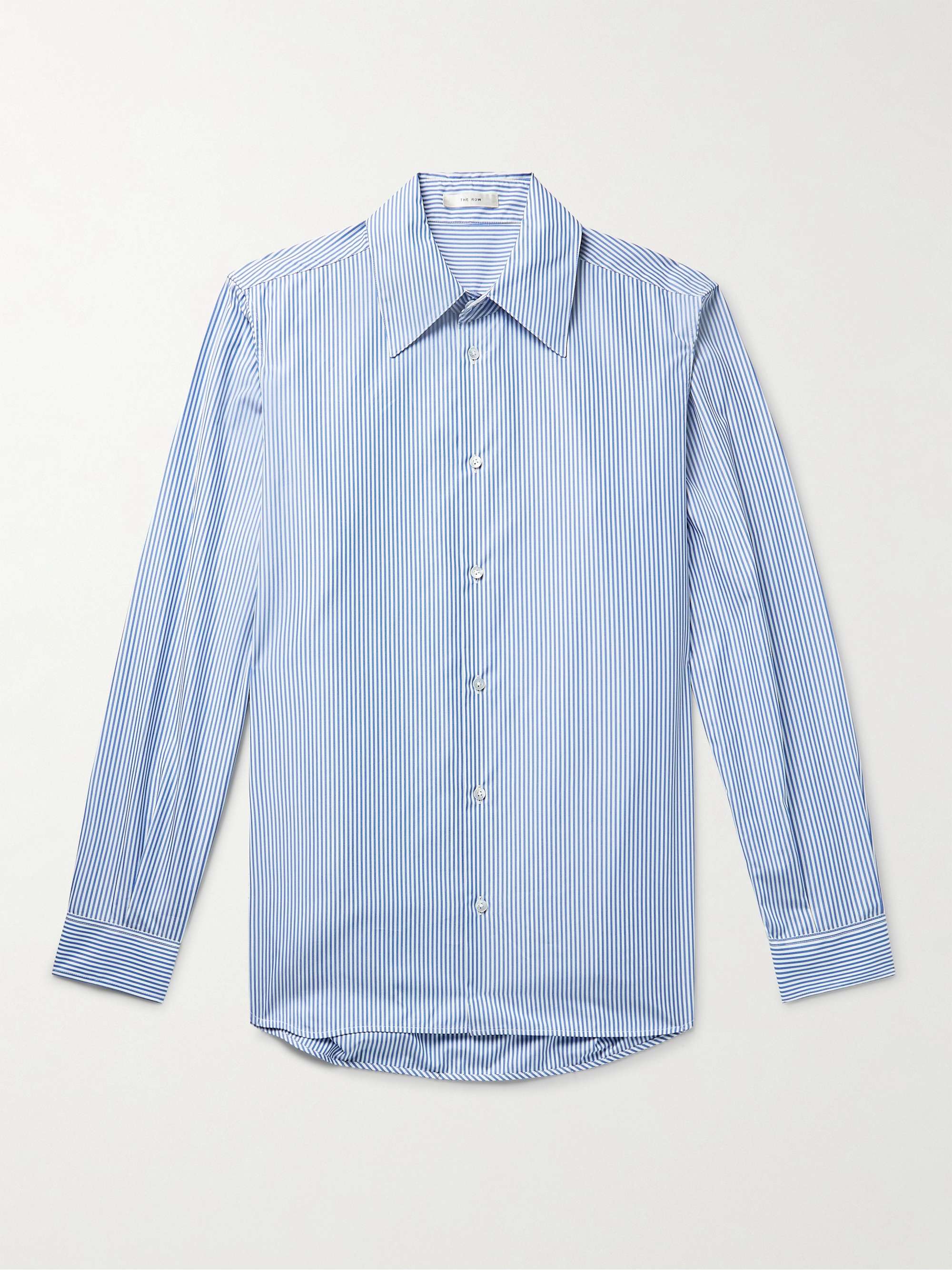 THE ROW Kroner Striped Cotton-Poplin Shirt for Men | MR PORTER