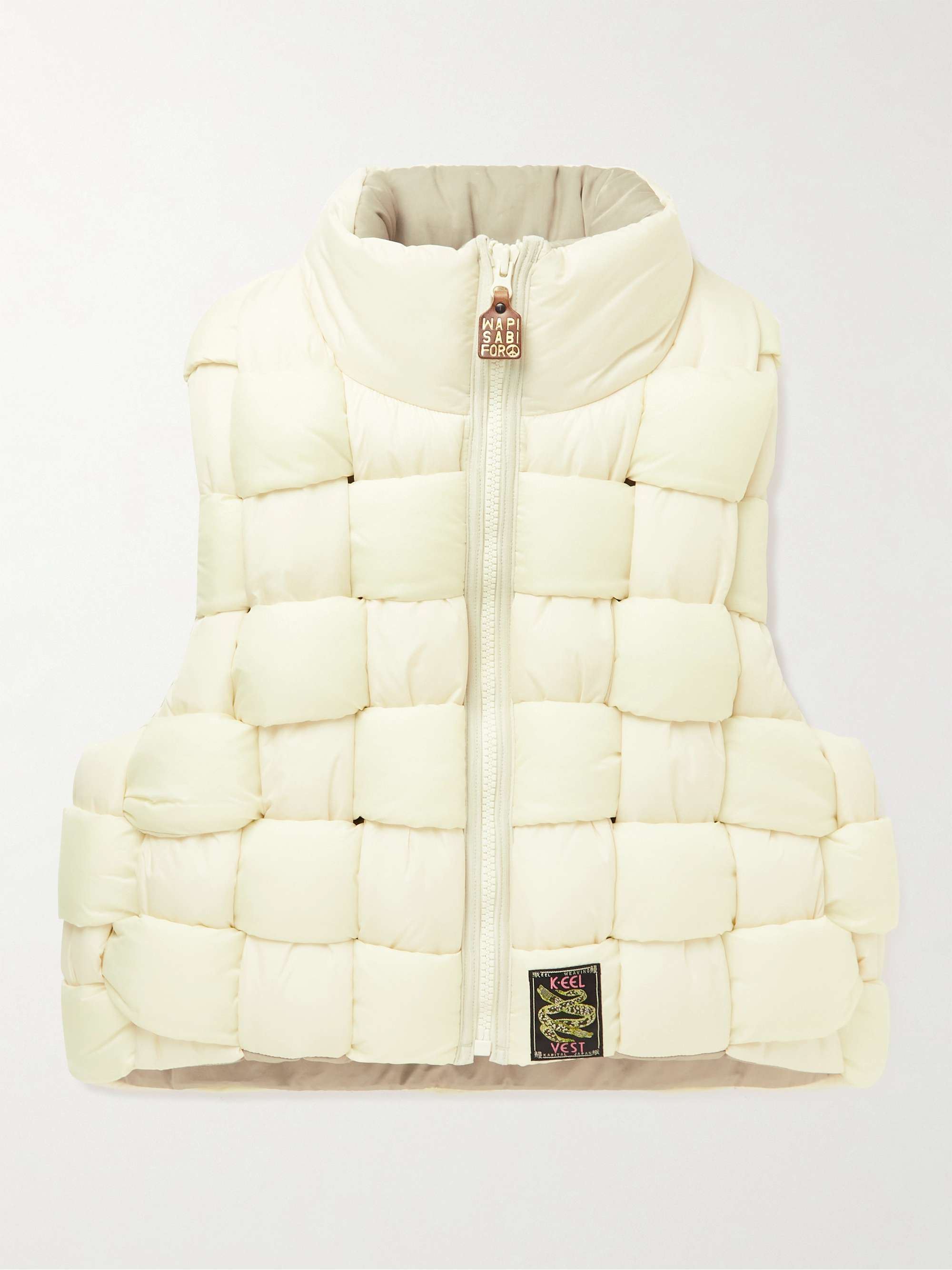 kapital reversible quilted padded shell gilet