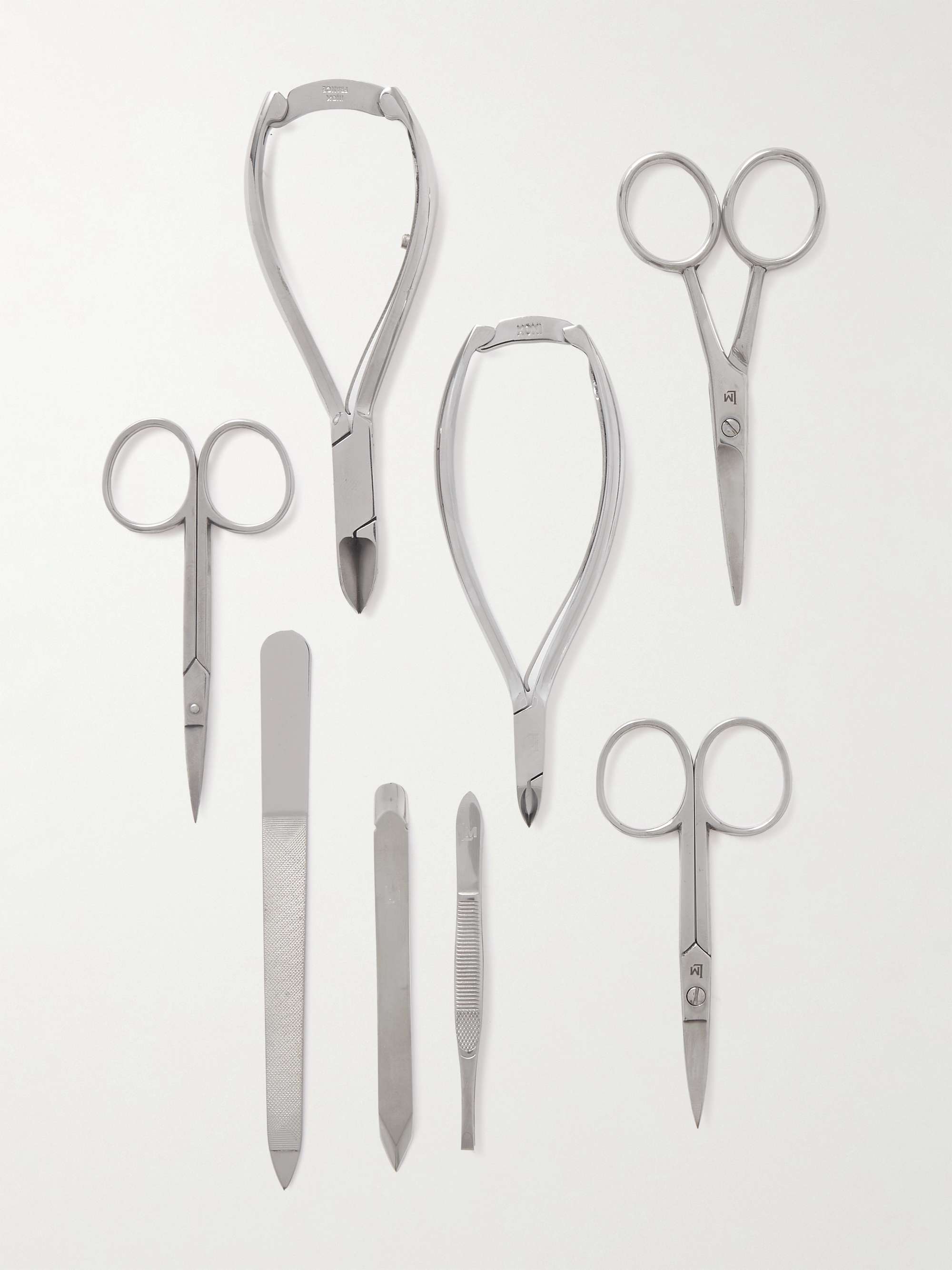 LORENZI MILANO Mother-of-Pearl and Stainless Steel Manicure Set