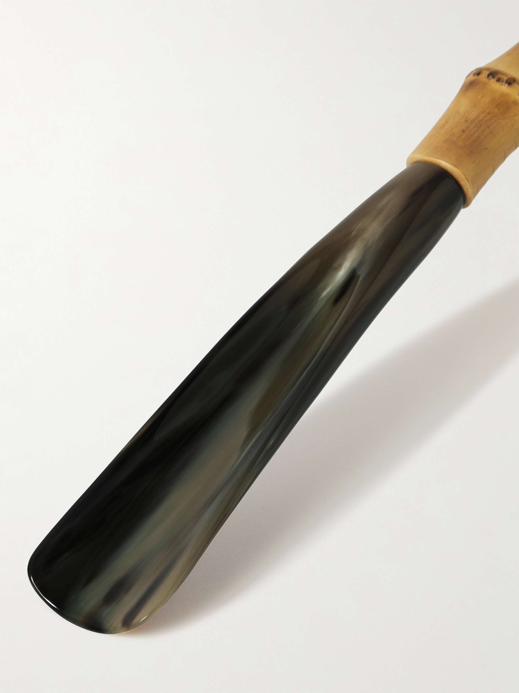 LORENZI MILANO Bamboo and Horn Shoehorn