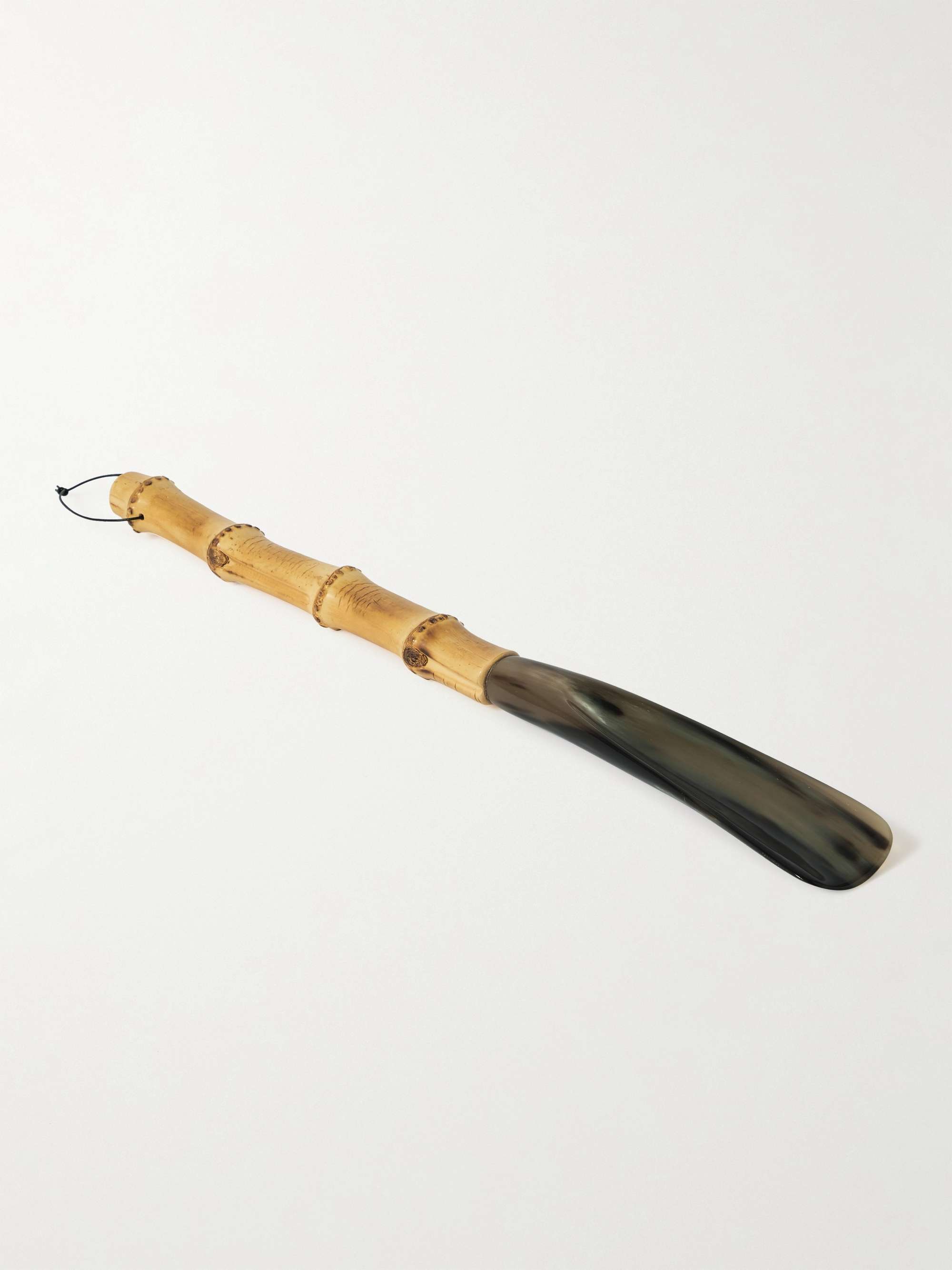 LORENZI MILANO Bamboo and Horn Shoehorn