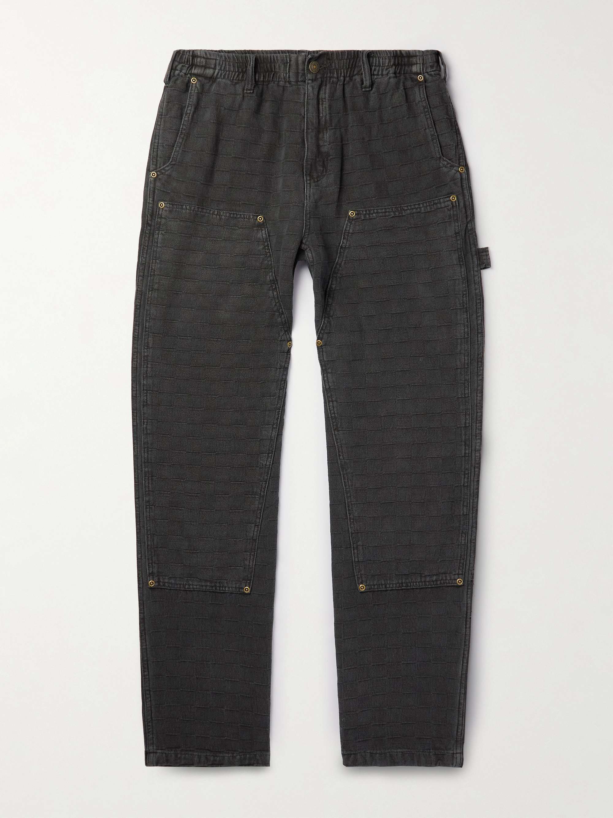 Rat Rock Straight-Leg Panelled Jacquard Jeans