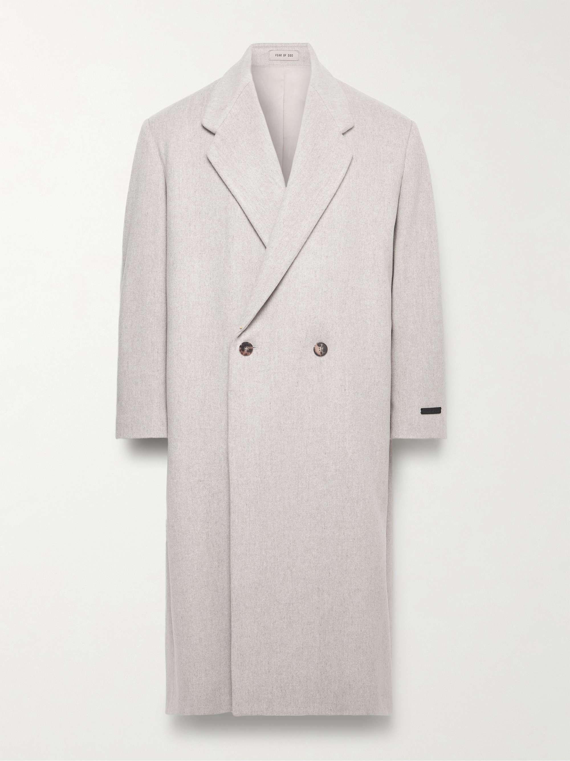 FEAR OF GOD Eternal Oversized Double-Breasted Melton Wool Coat for