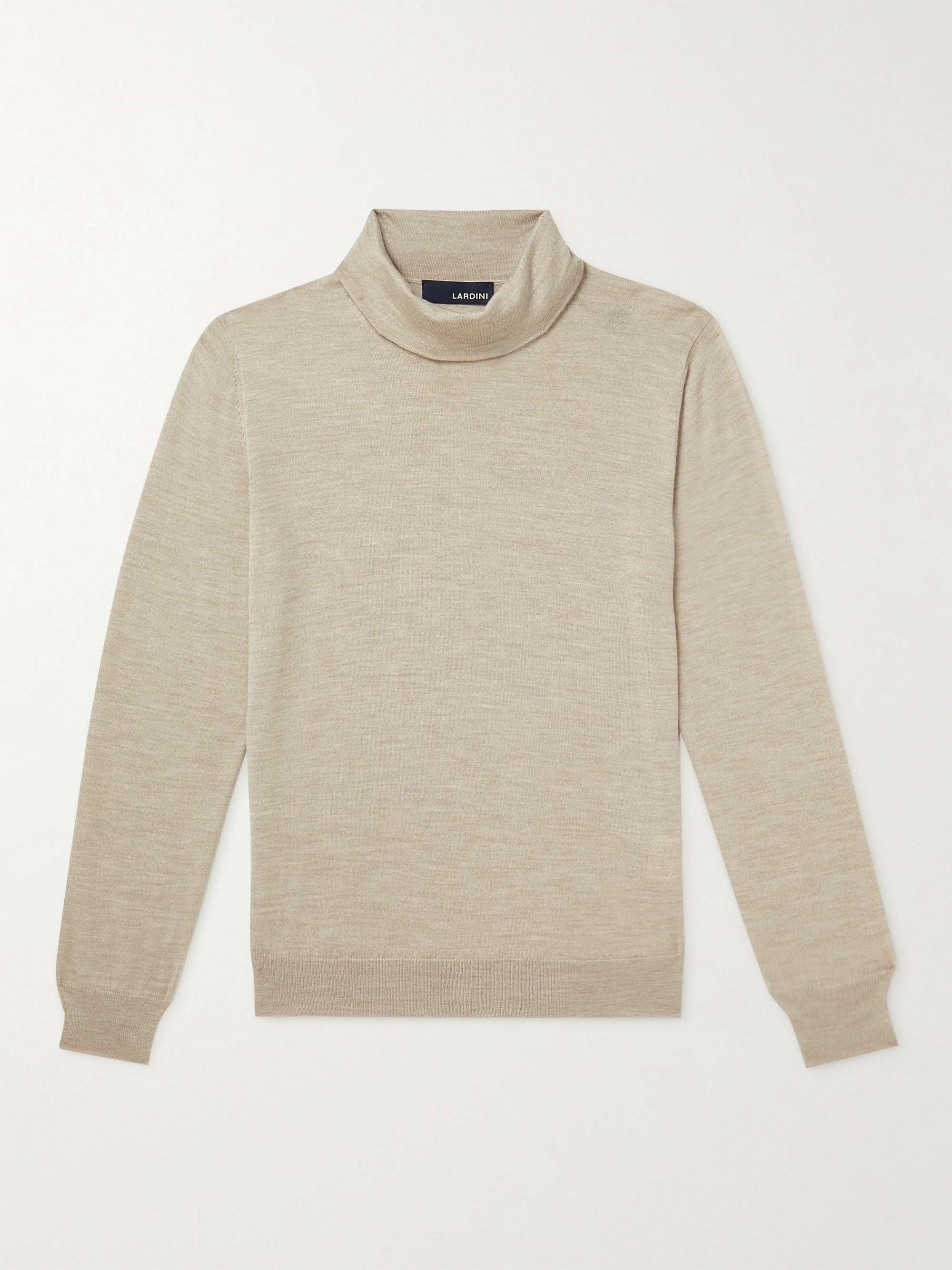 LARDINI Slim-Fit Wool Rollneck Sweater