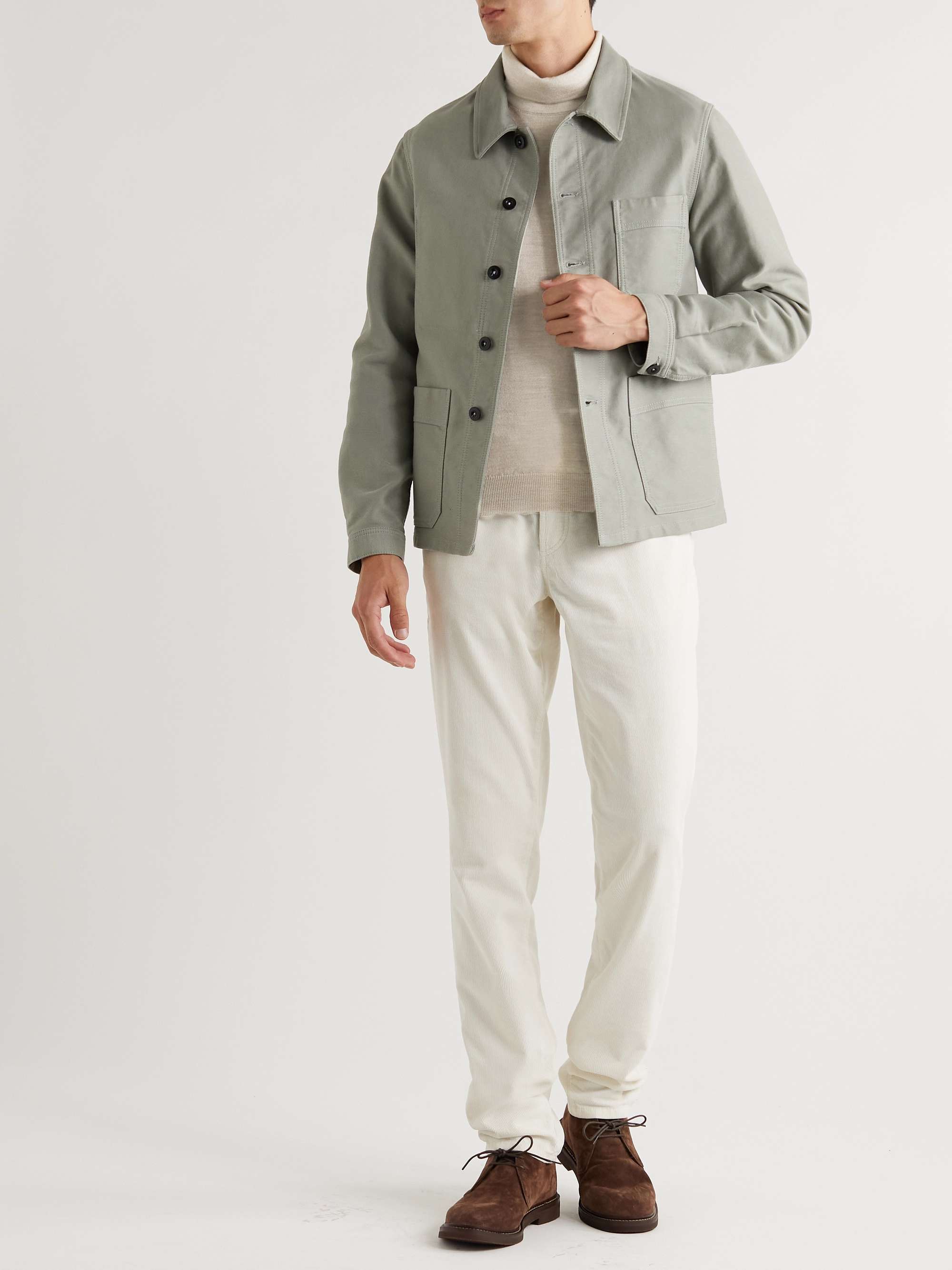 LARDINI Slim-Fit Wool Rollneck Sweater