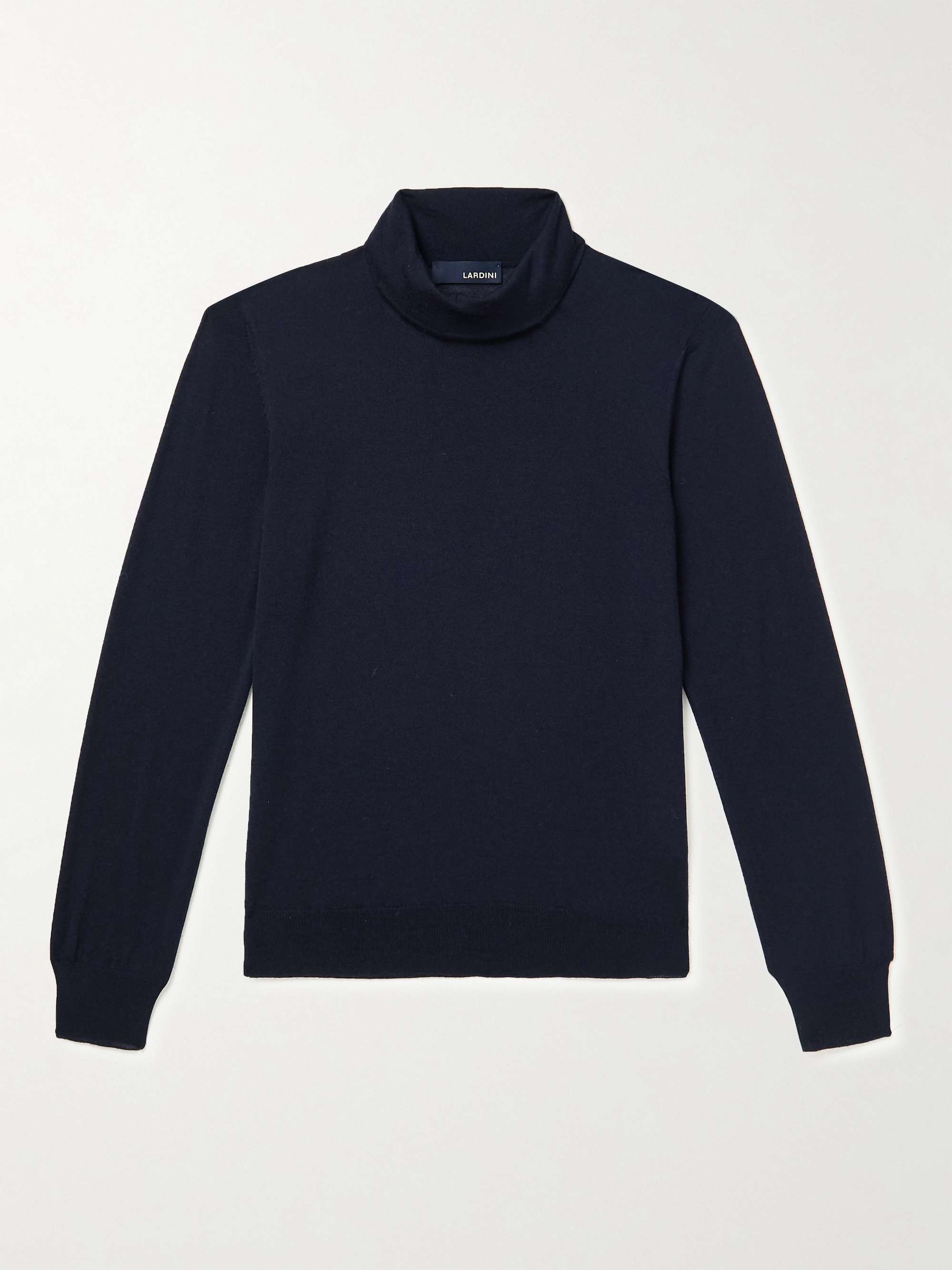 LARDINI Slim-Fit Wool Rollneck Sweater