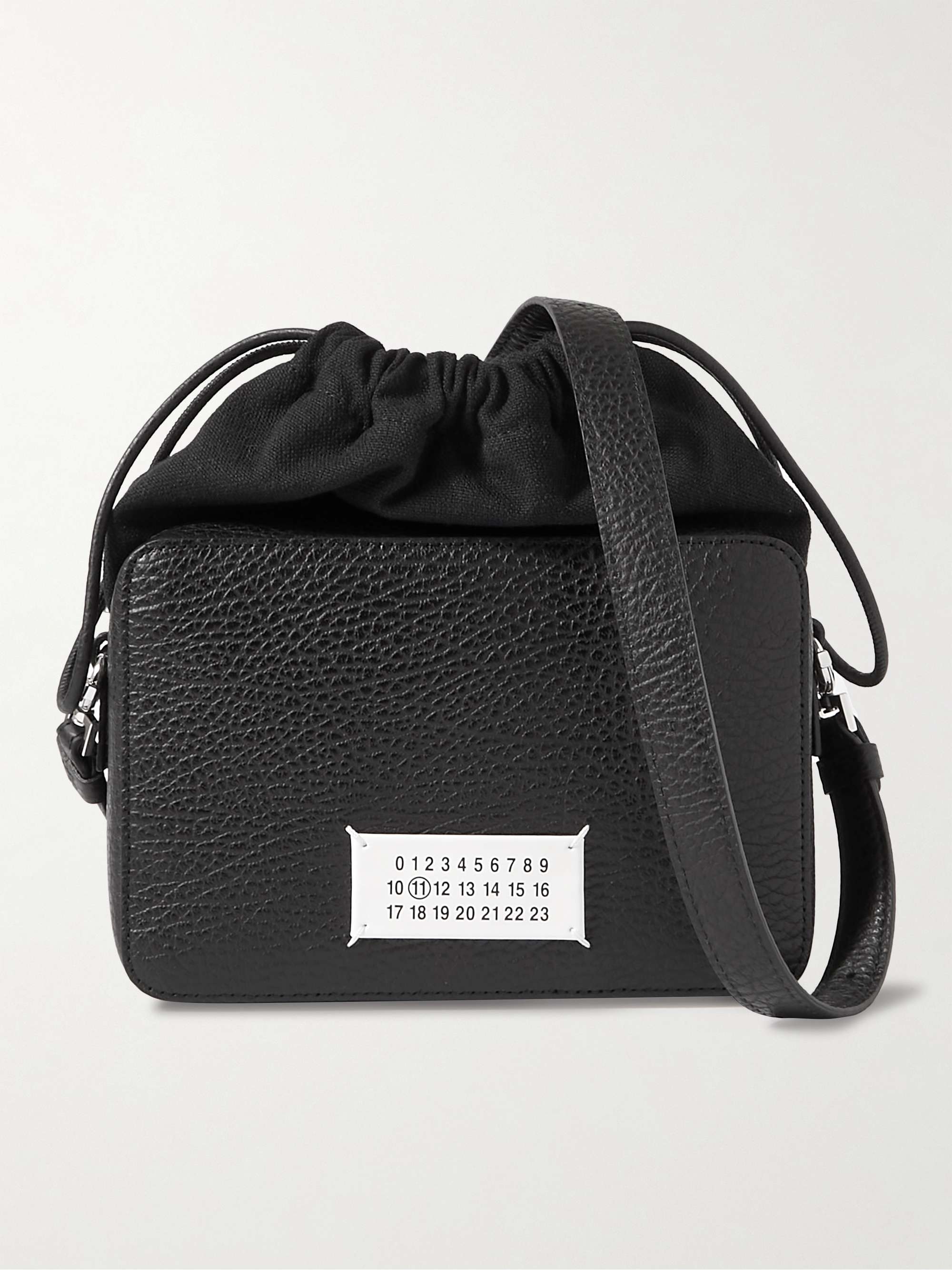 Maison Margiela Grained Leather Shoulder Bag - Black