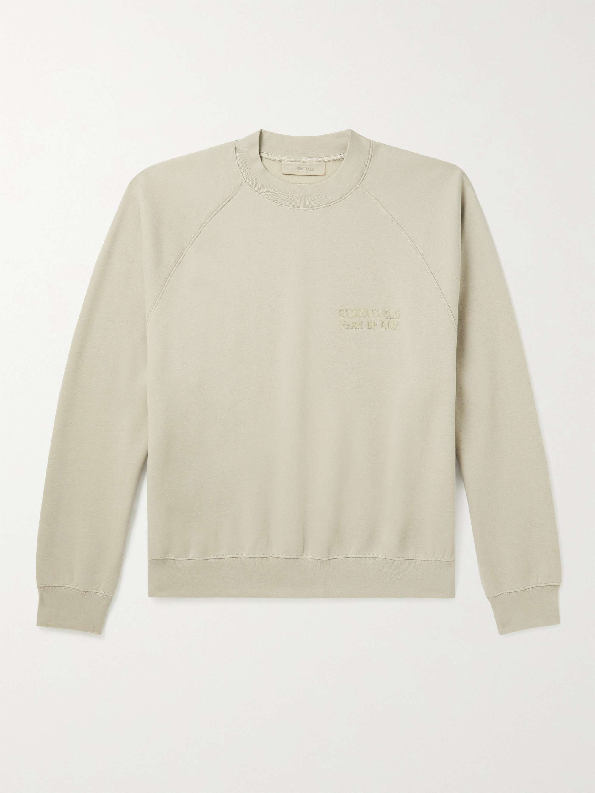 Logo-Flocked Cotton-Blend Jersey Sweatshirt