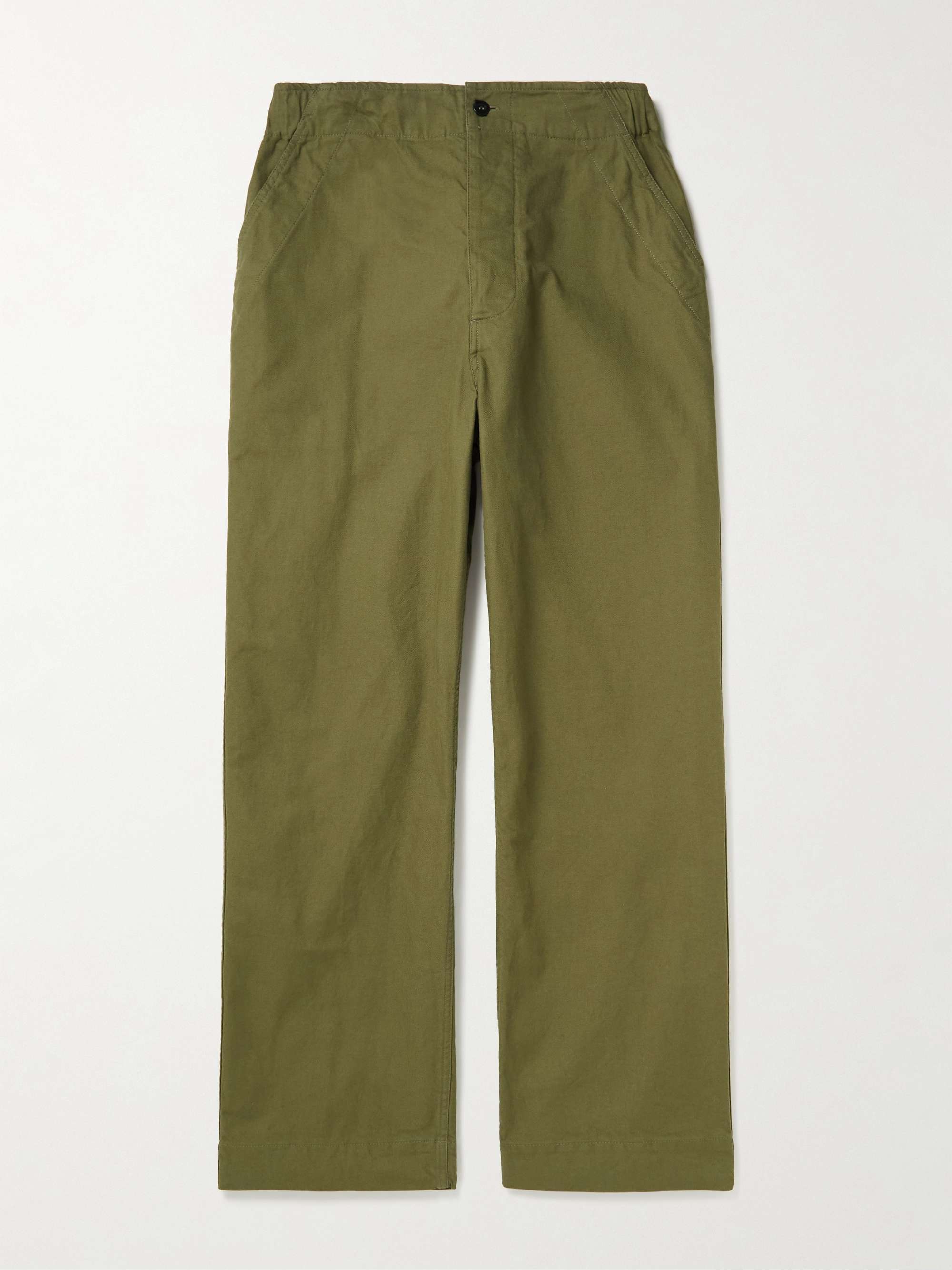 MARGARET HOWELL Wide-Leg Cotton-Twill Trousers for Men | MR PORTER