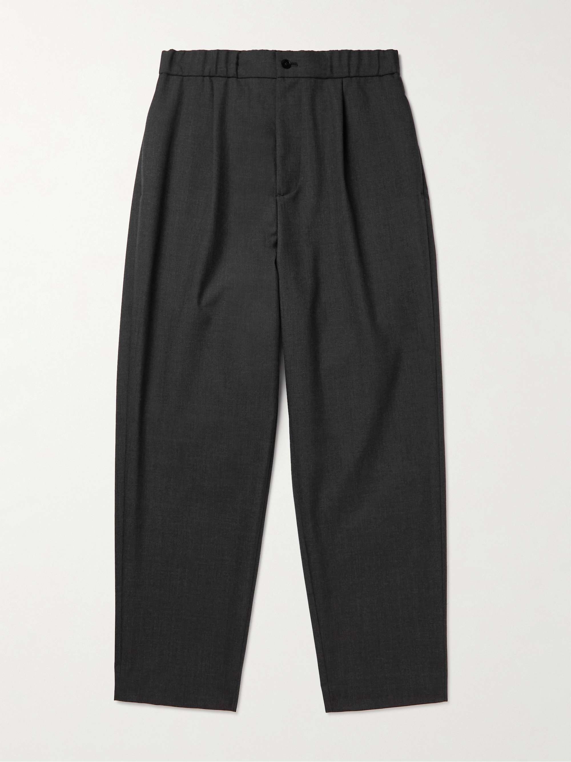 Easy Tapered Wool Trousers