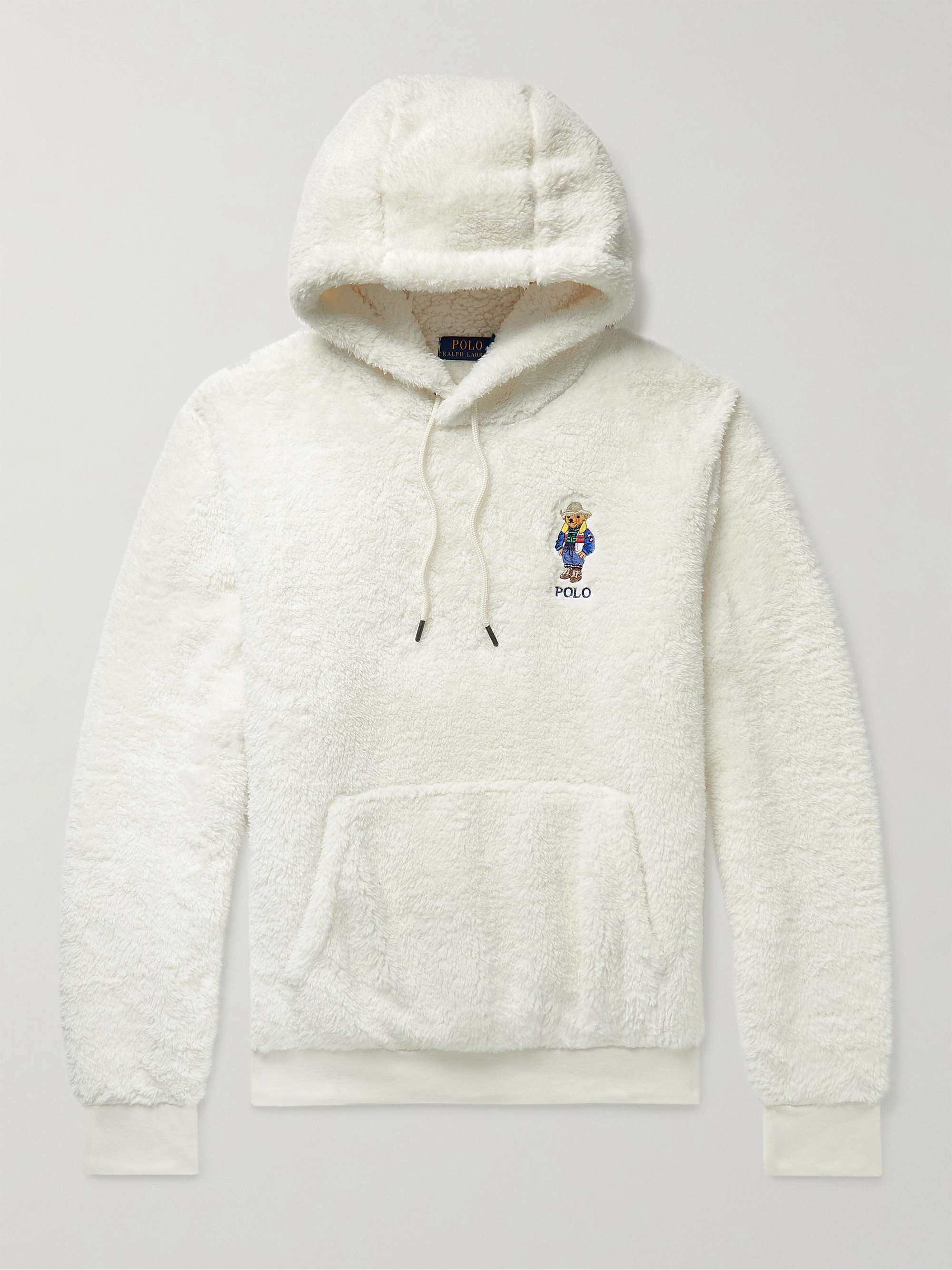 Pijnstiller Michelangelo Me POLO RALPH LAUREN Logo-Embroidered Fleece Hoodie | MR PORTER