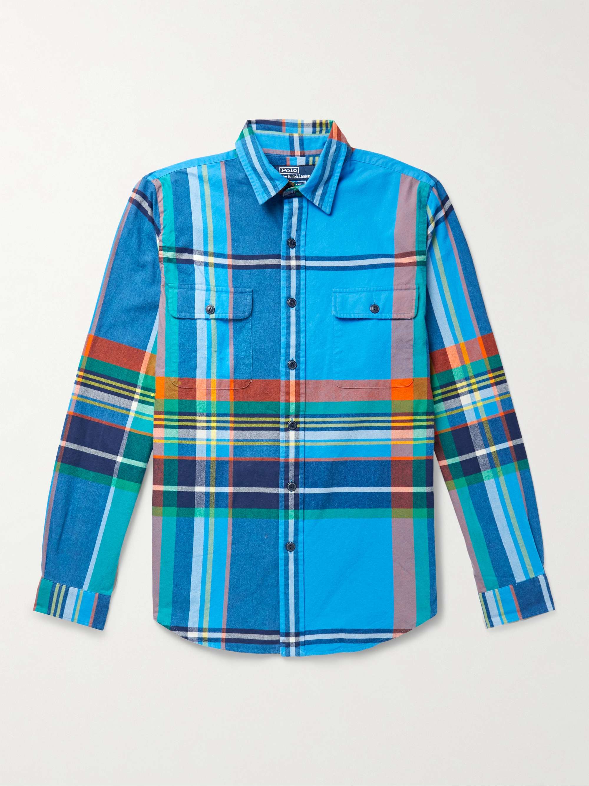 Checked Cotton-Chamois Shirt