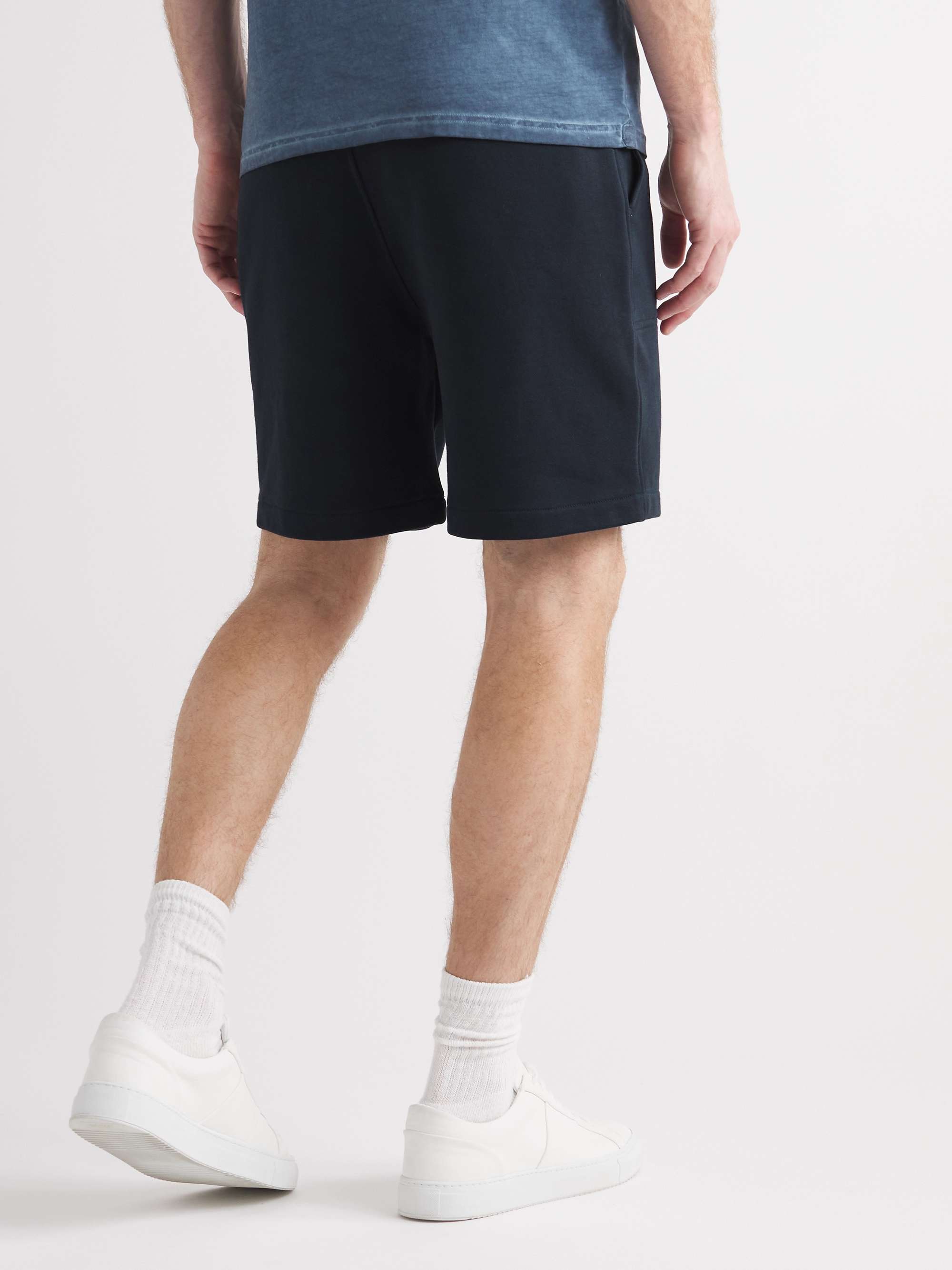 MR P. Straight-Leg Organic Cotton-Jersey Drawstring Shorts