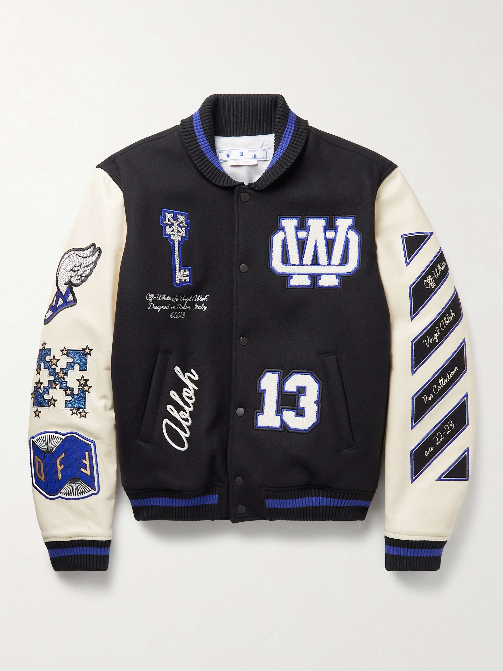 Louis Vuitton 2023 Blue & Grey Varsity Jacket - Sale Now