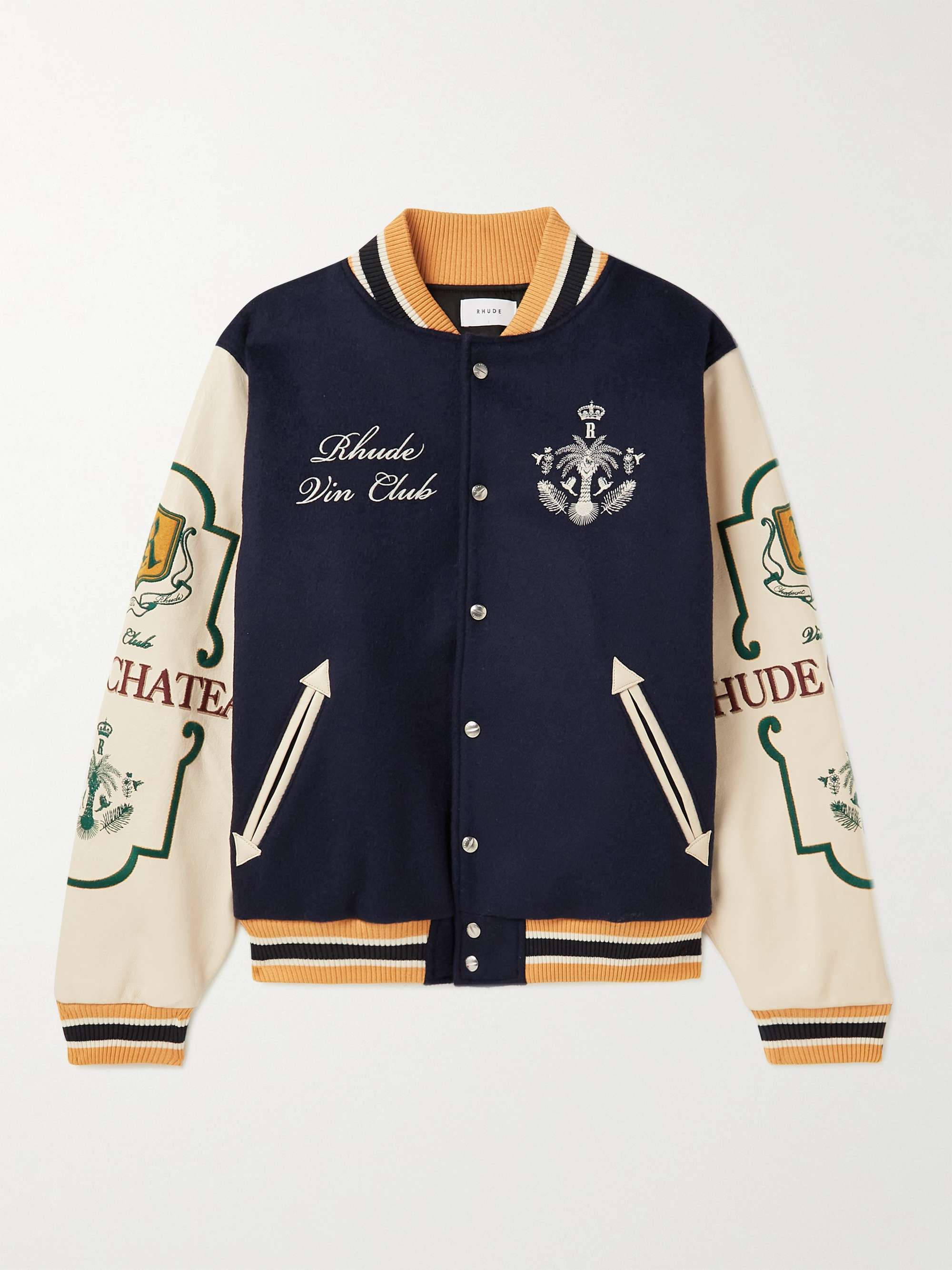 Leather Embroidered Varsity - Ready to Wear