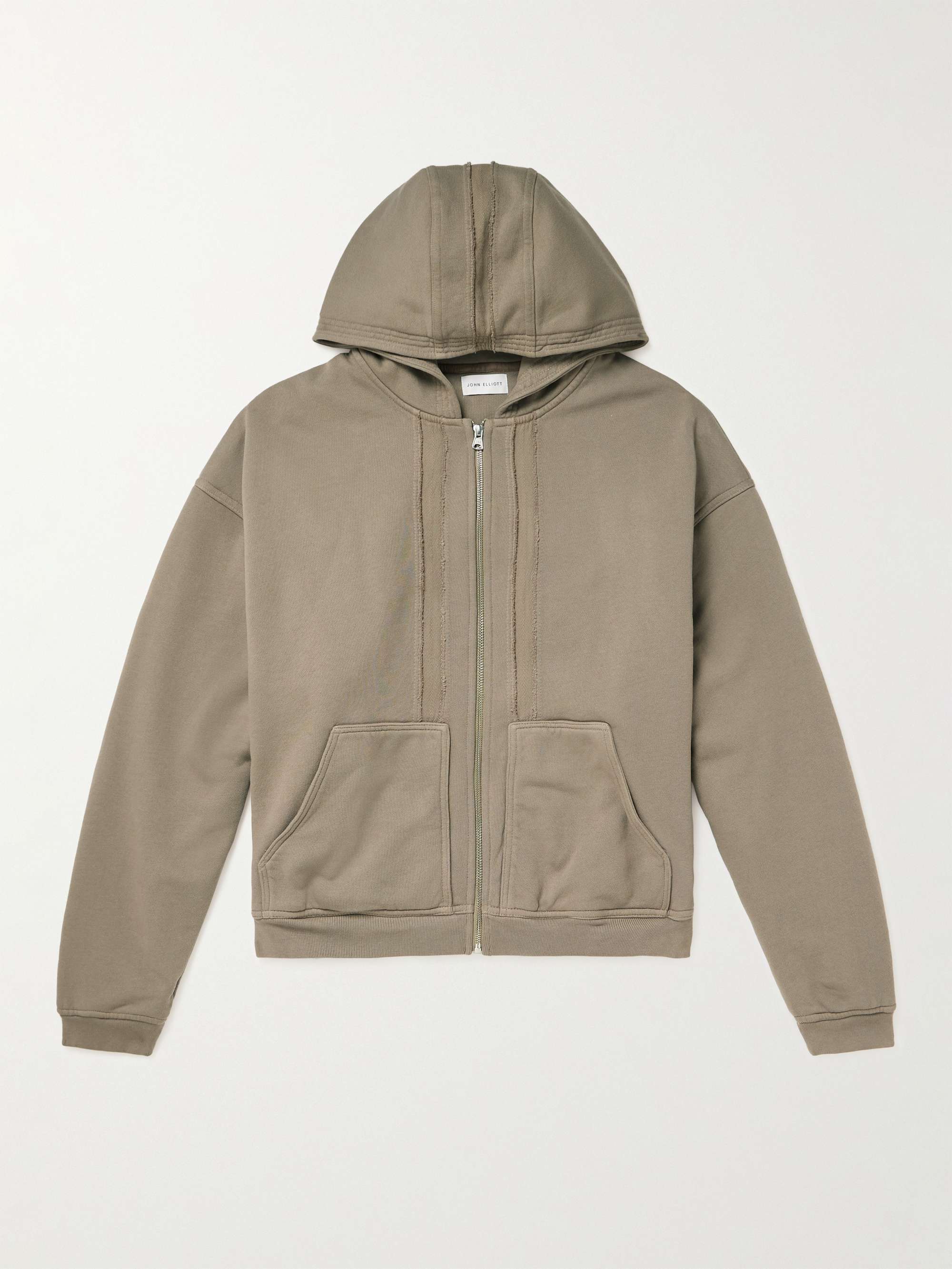 Frame Cotton-Jersey Zip-Up Hoodie