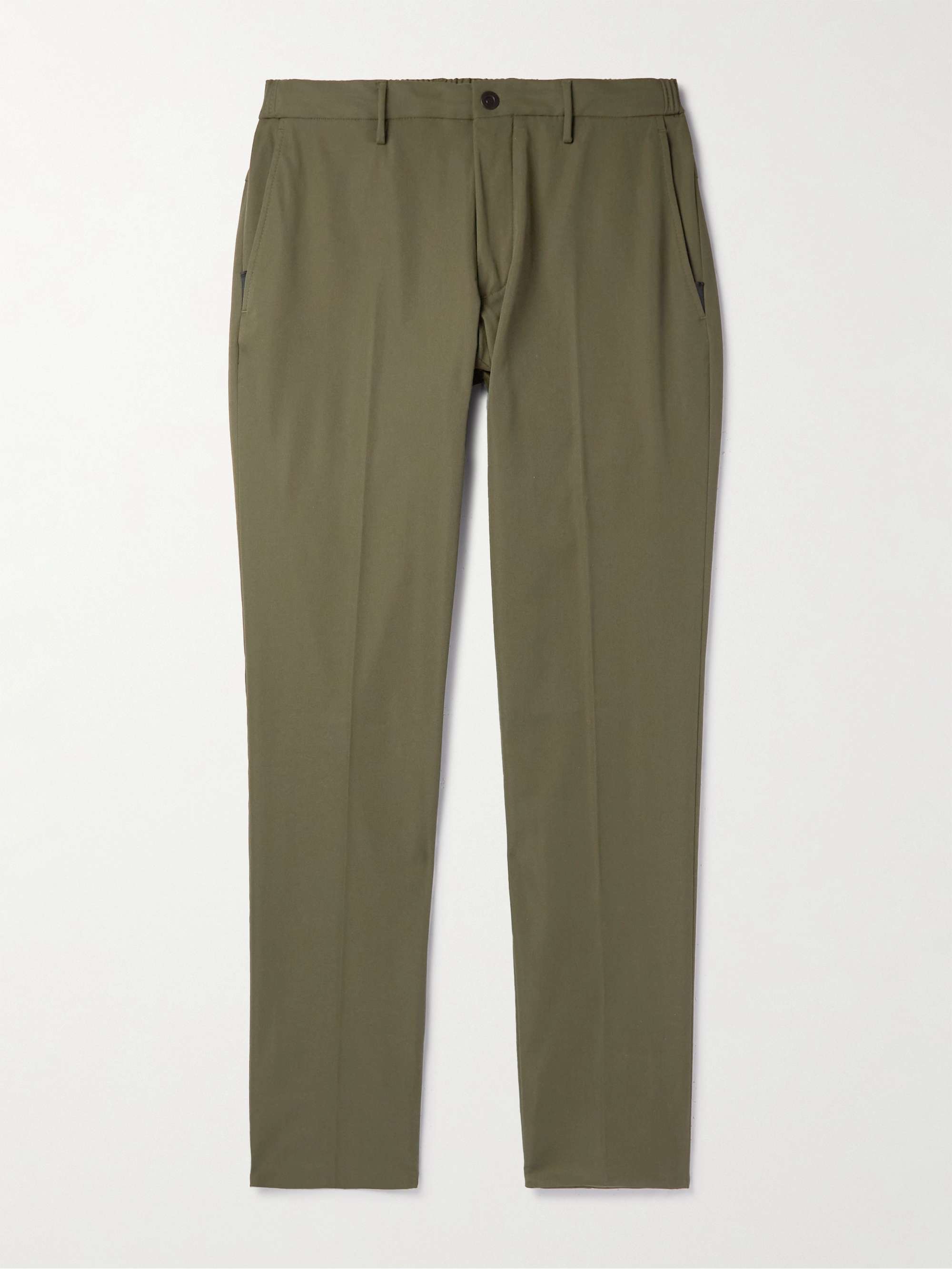 Slowear Teknosartorial Slim-Fit Tapered Pleated Twill Trousers