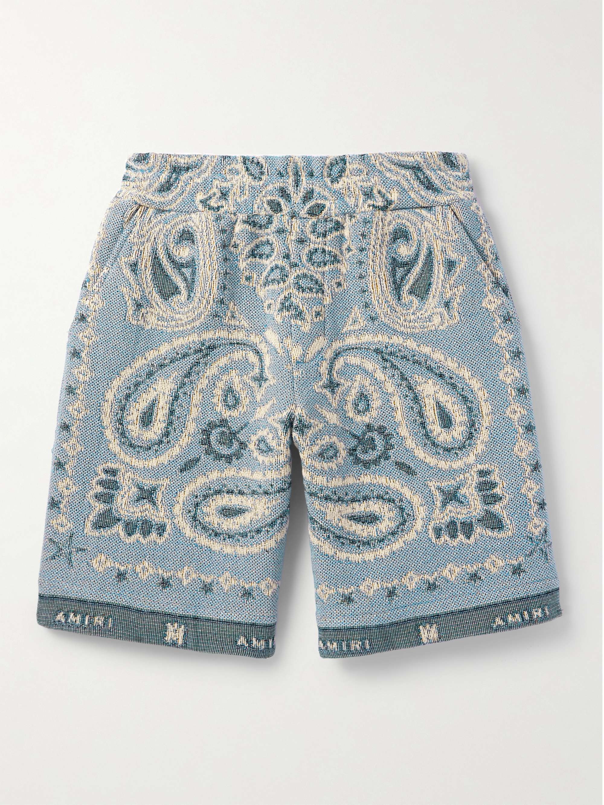 Monogram Bandana Denim Shorts - Men - Ready-to-Wear