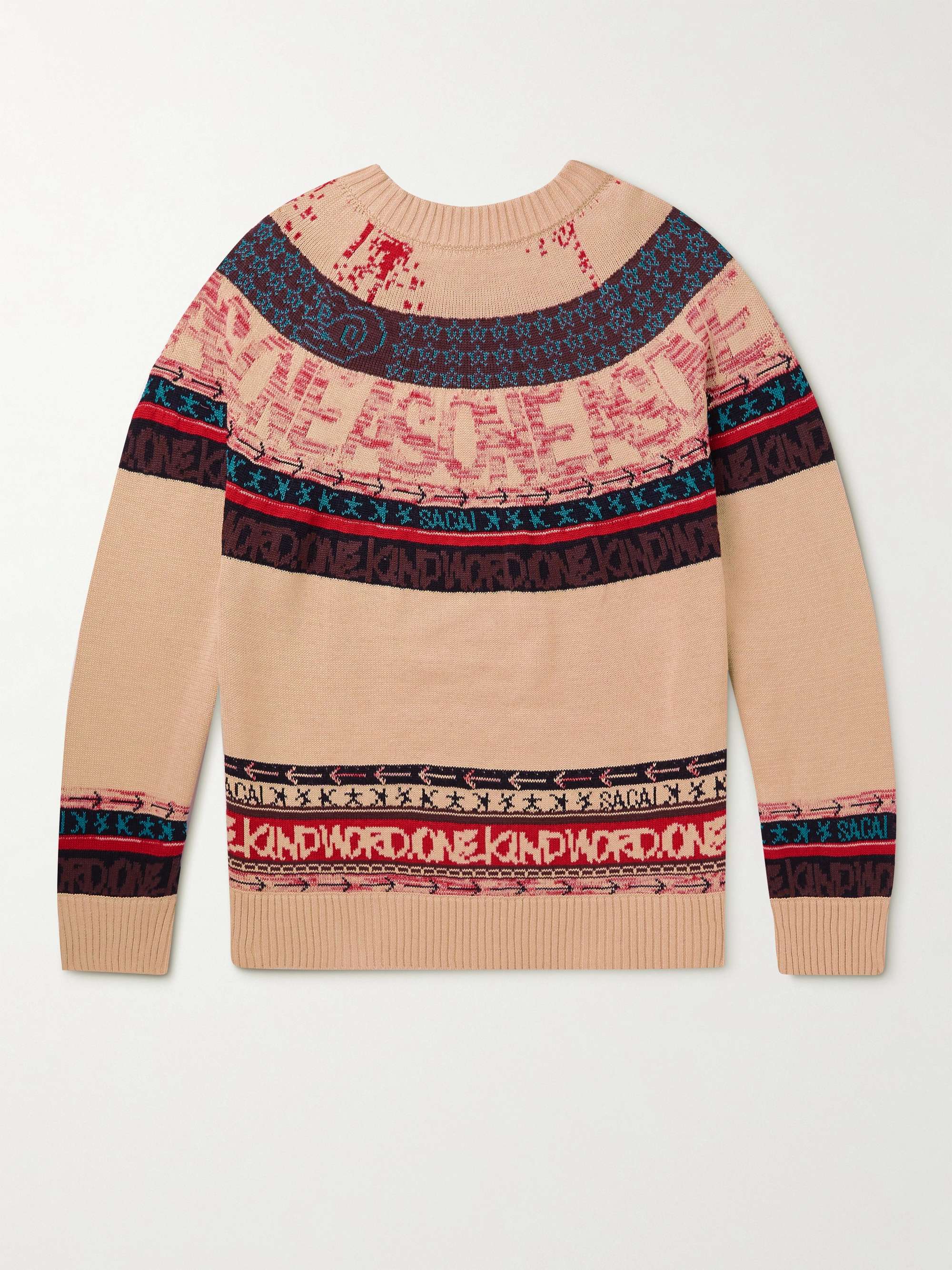 ♡サカイ♡Eric Haze Jacquard Knit Pullover♡