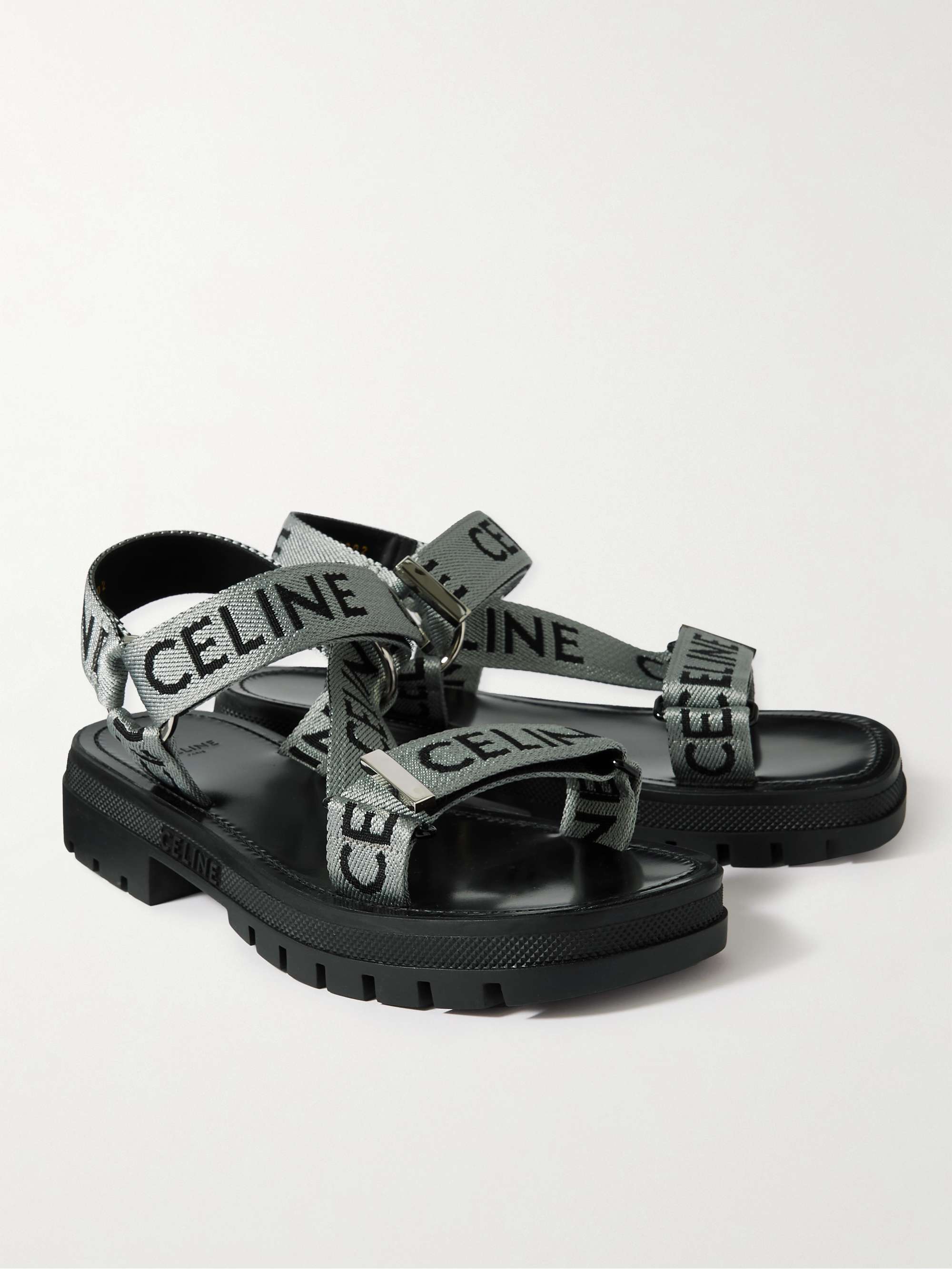 CELINE Logo-Jacquard Sandals