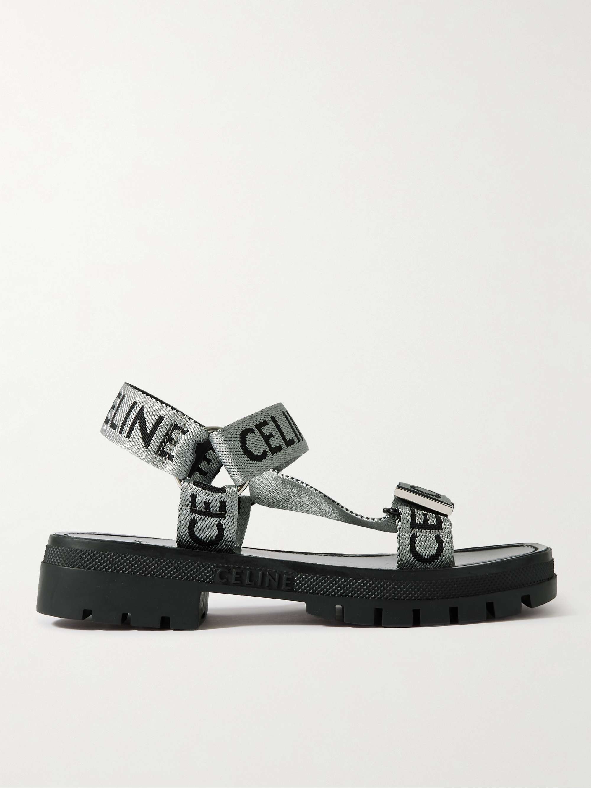 CELINE Logo-Jacquard Sandals