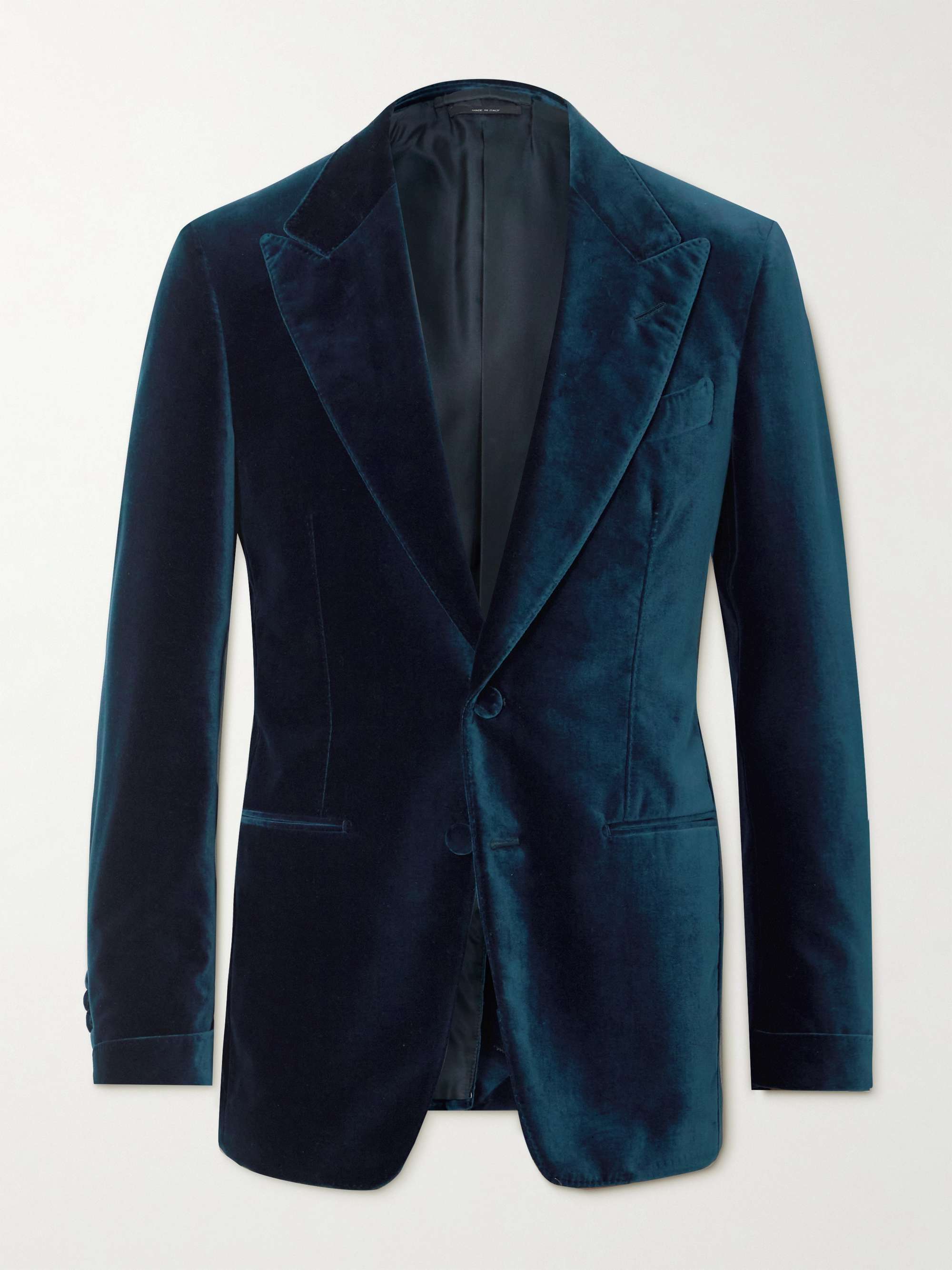 Tom Ford Men's Slim-Fit Cotton-Velvet Blazer