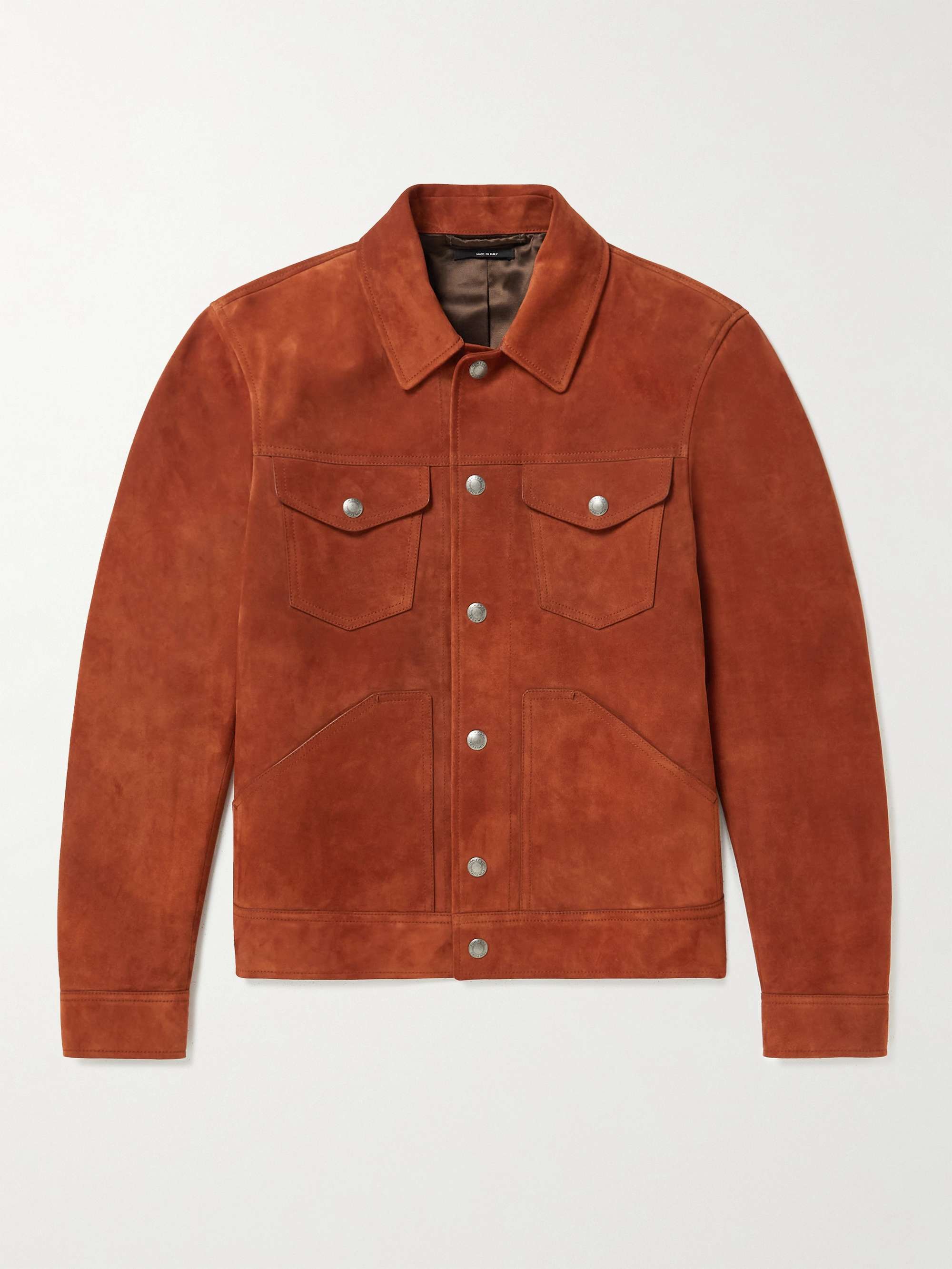 TOM FORD Slim-Fit Suede Jacket for Men | PORTER