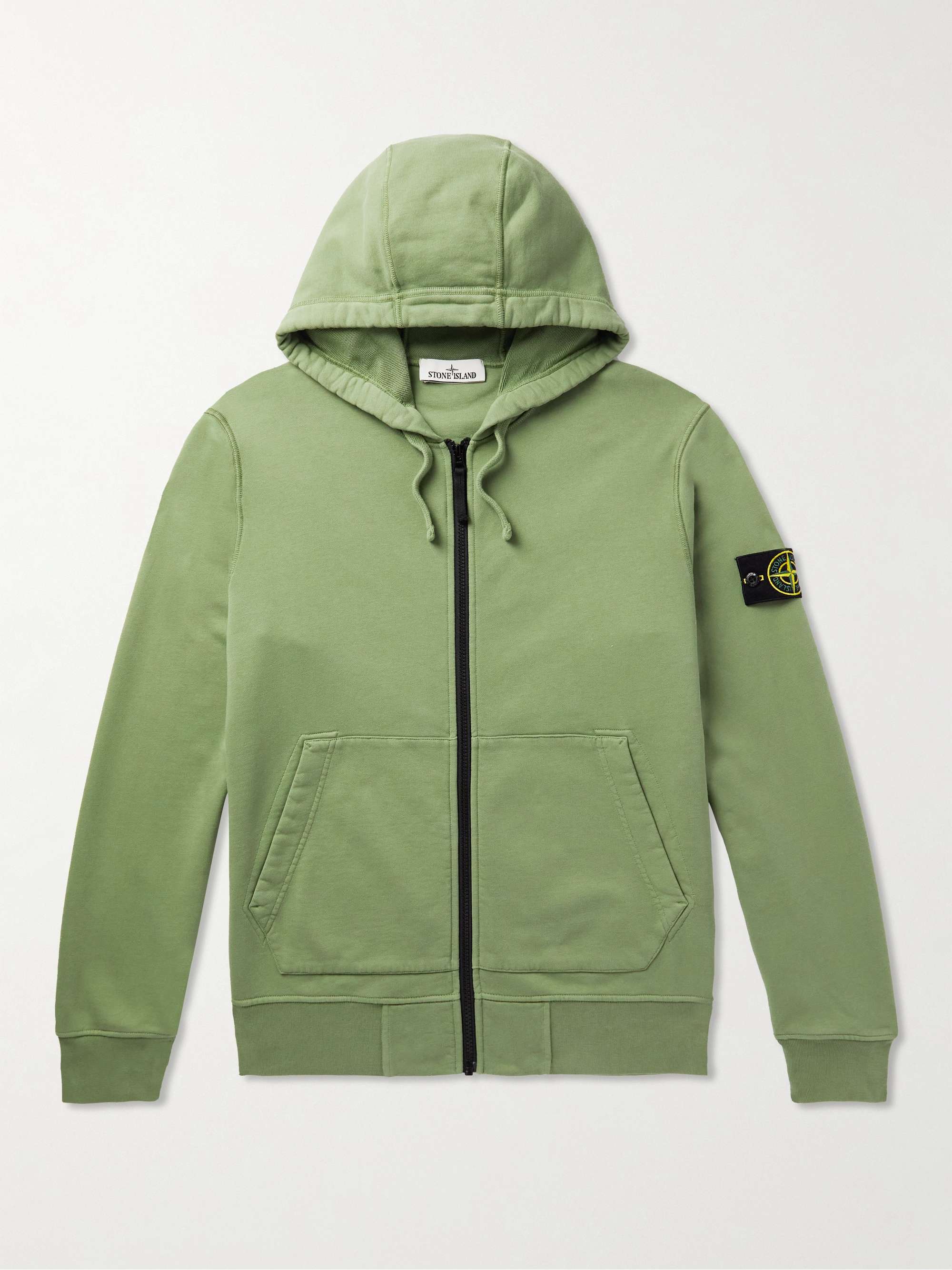 hoodie zippé stone island